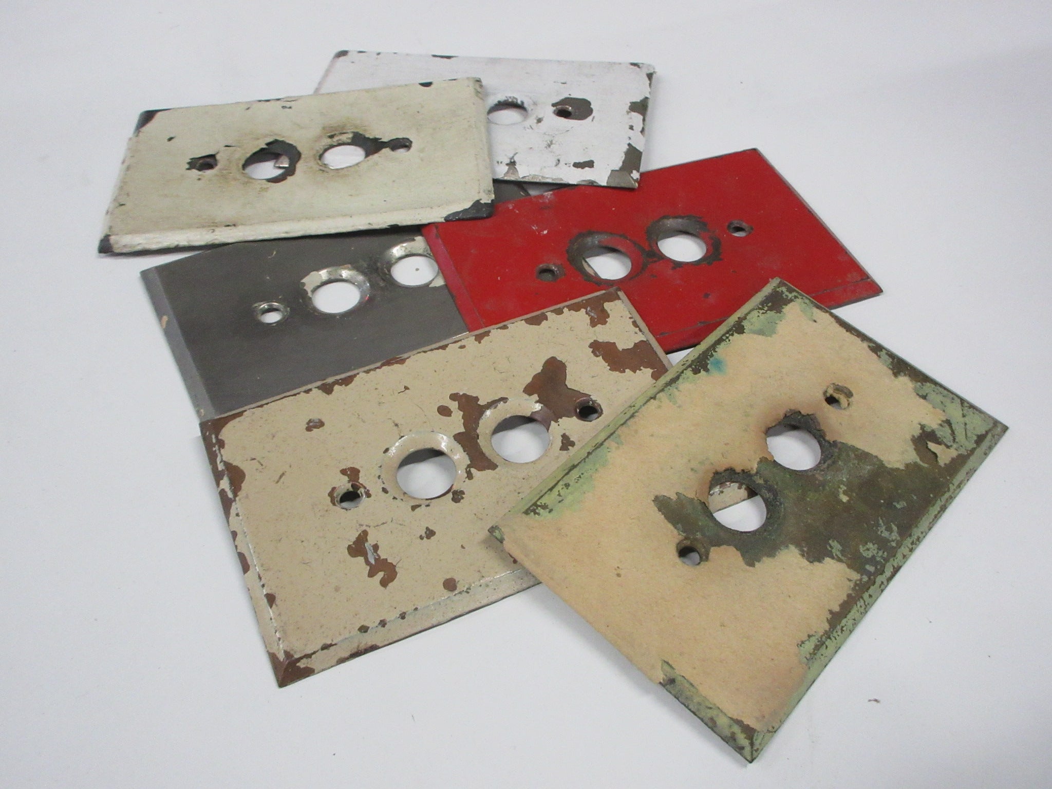 Vintage Push Switch Cover Plates (Set of 6)