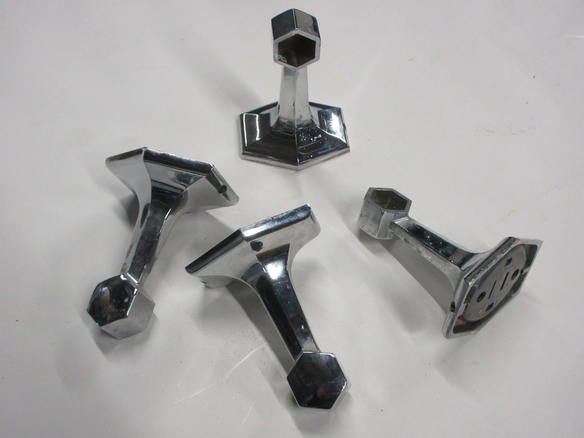 Four Art Deco Towel Bar Holders