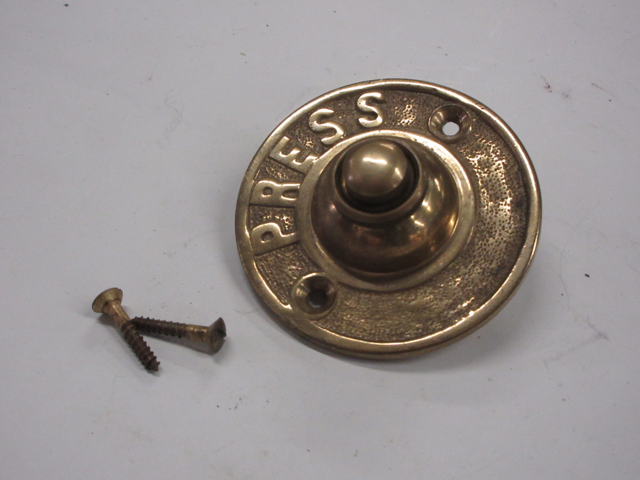 Vintage Brass Doorbell Push Button