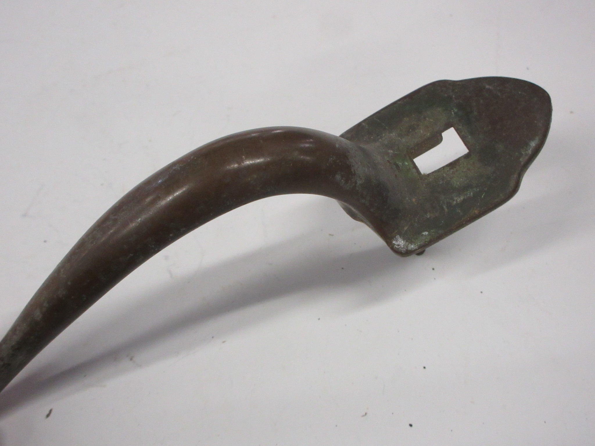 Vintage Brass Thumb Press Door Pull