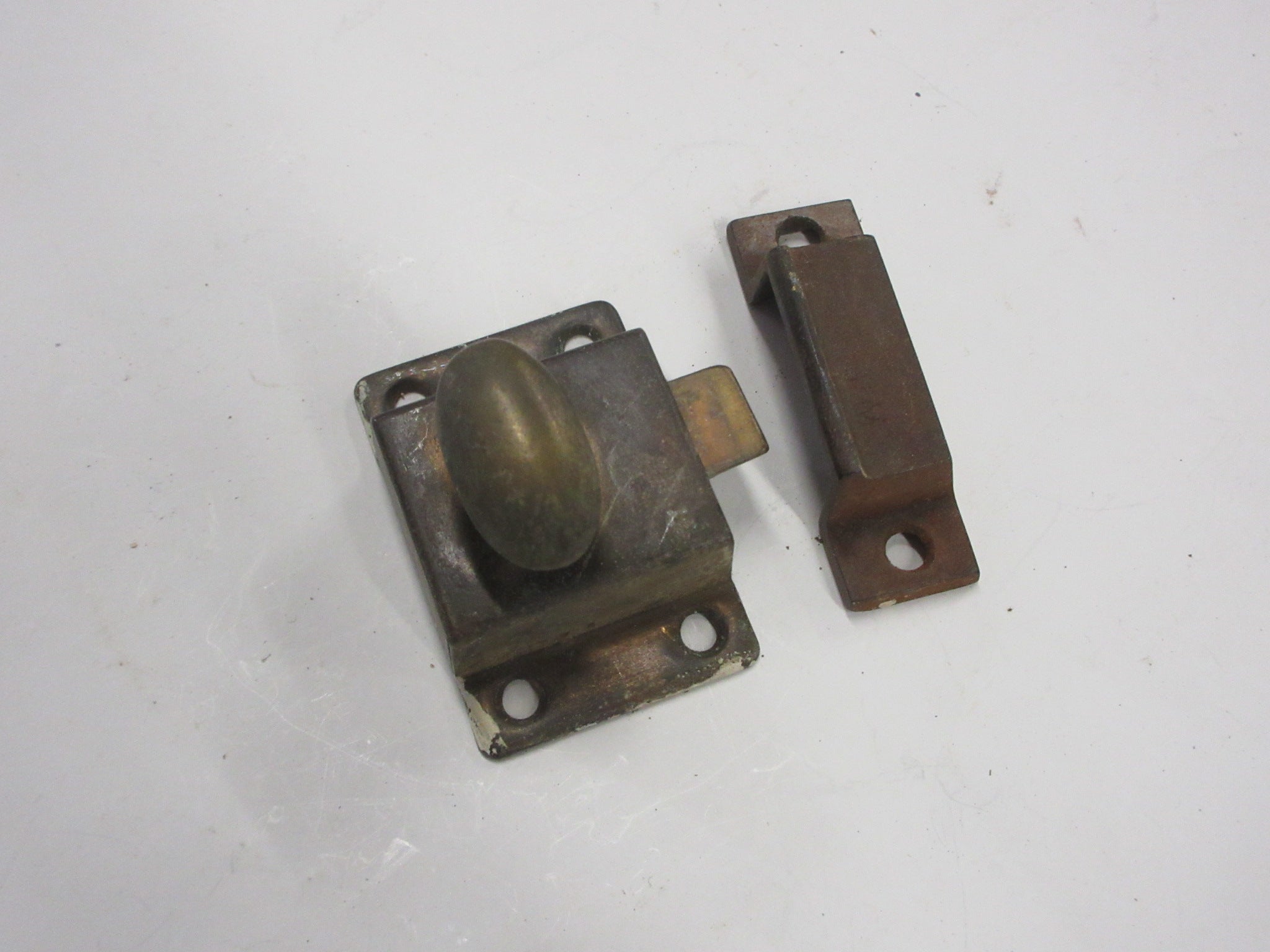 Brass Cabinet Latch with Catch