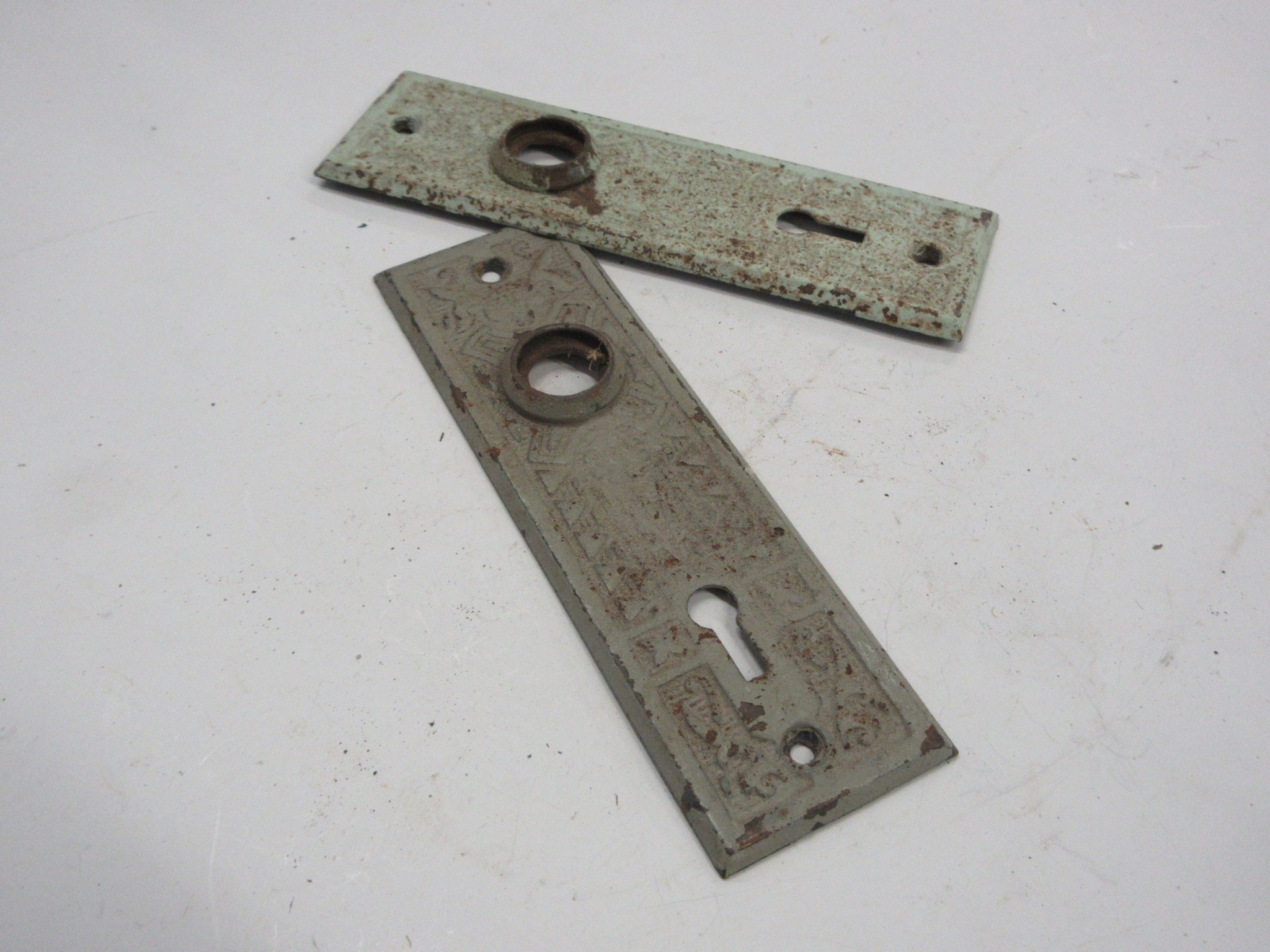 Vintage Decorative Eastlake Door Plates (Set of Two)