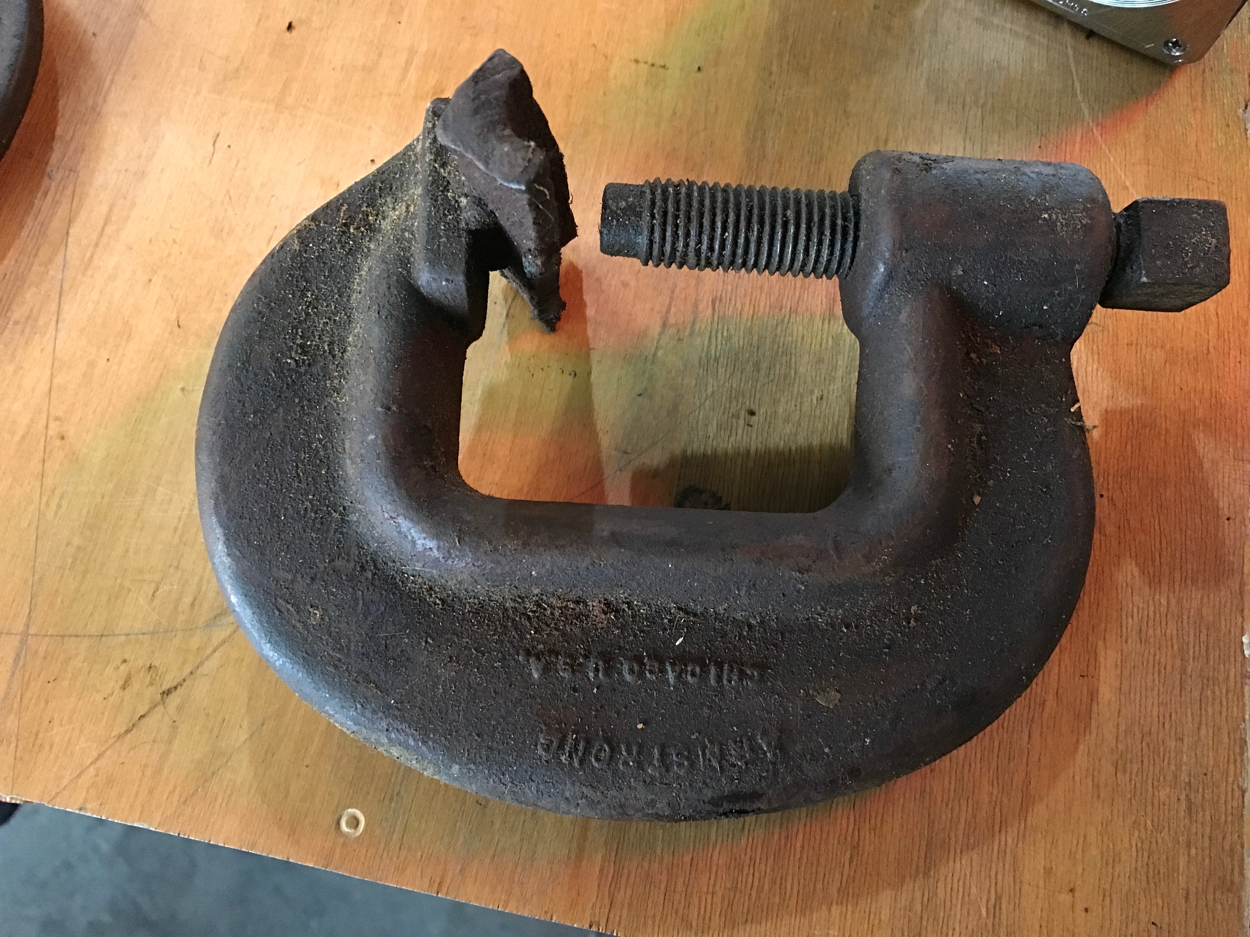 Industrial heavy duty “C” clamp. 9”