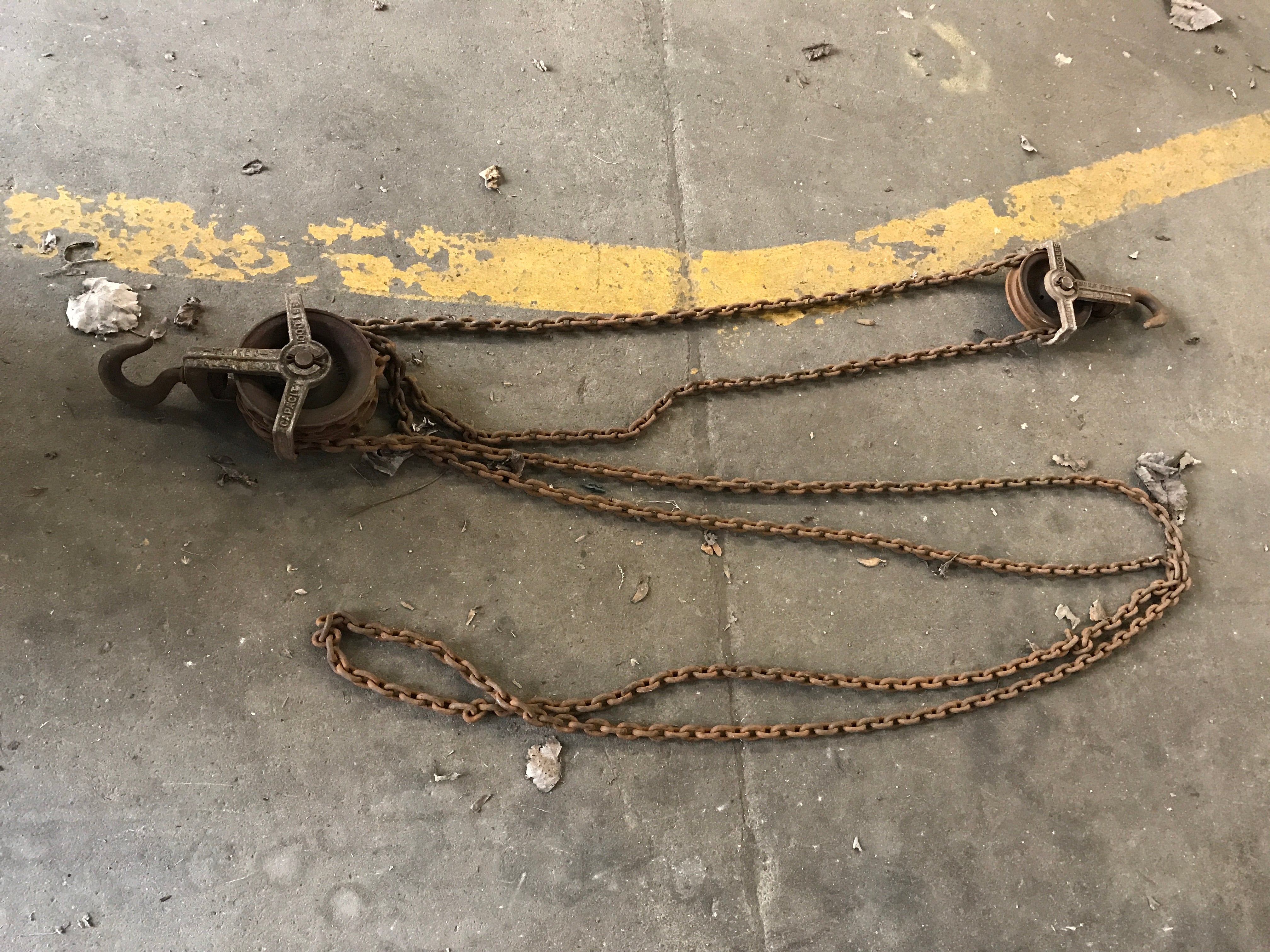 Timken roller hook pulley set with chain