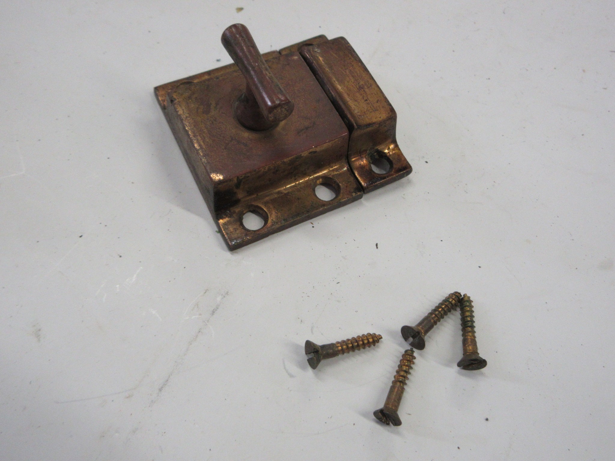 Vintage Brass Turn Latch and Catch