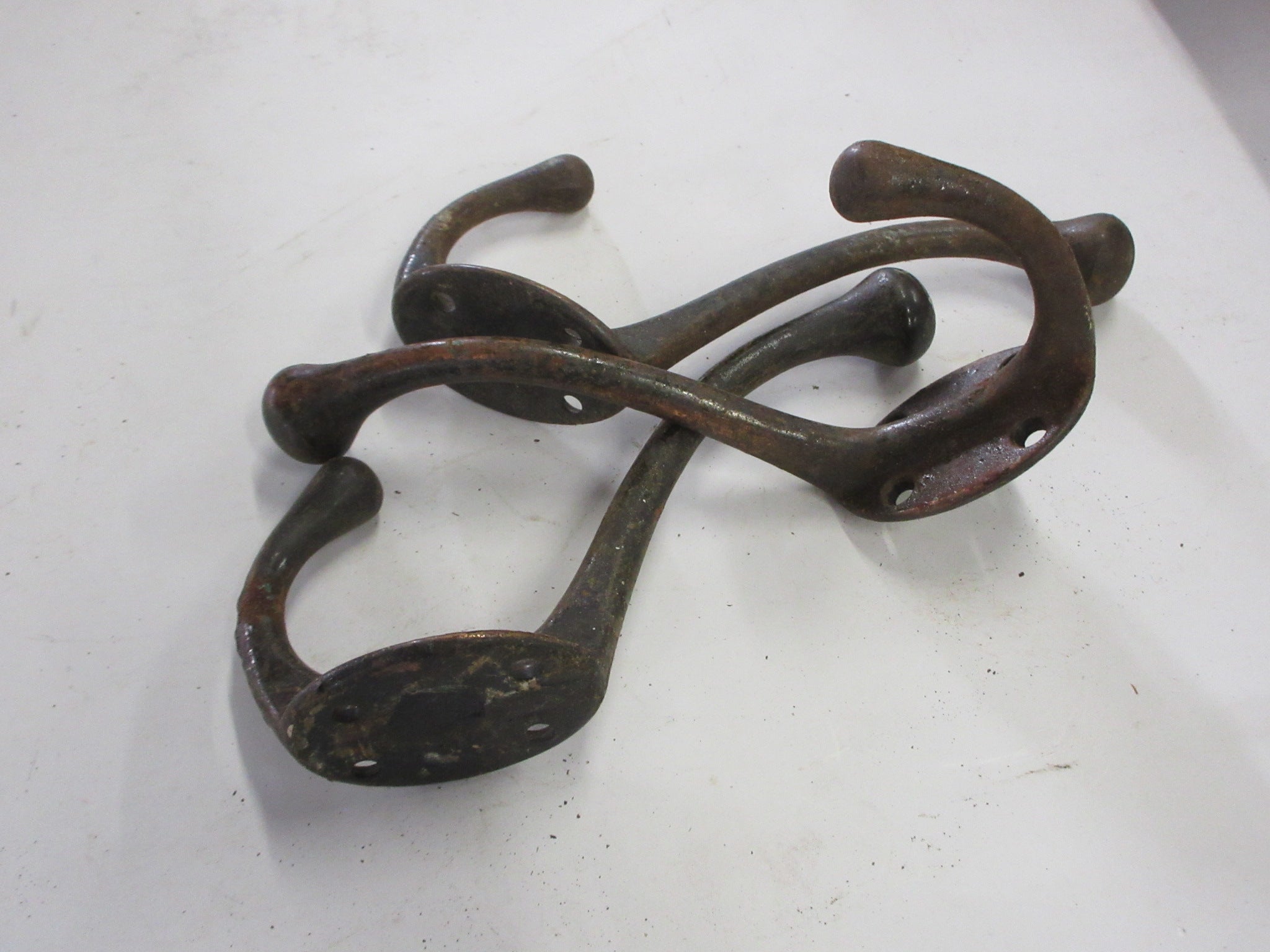 Oversized Vintage Double Hooks (Set of Three)