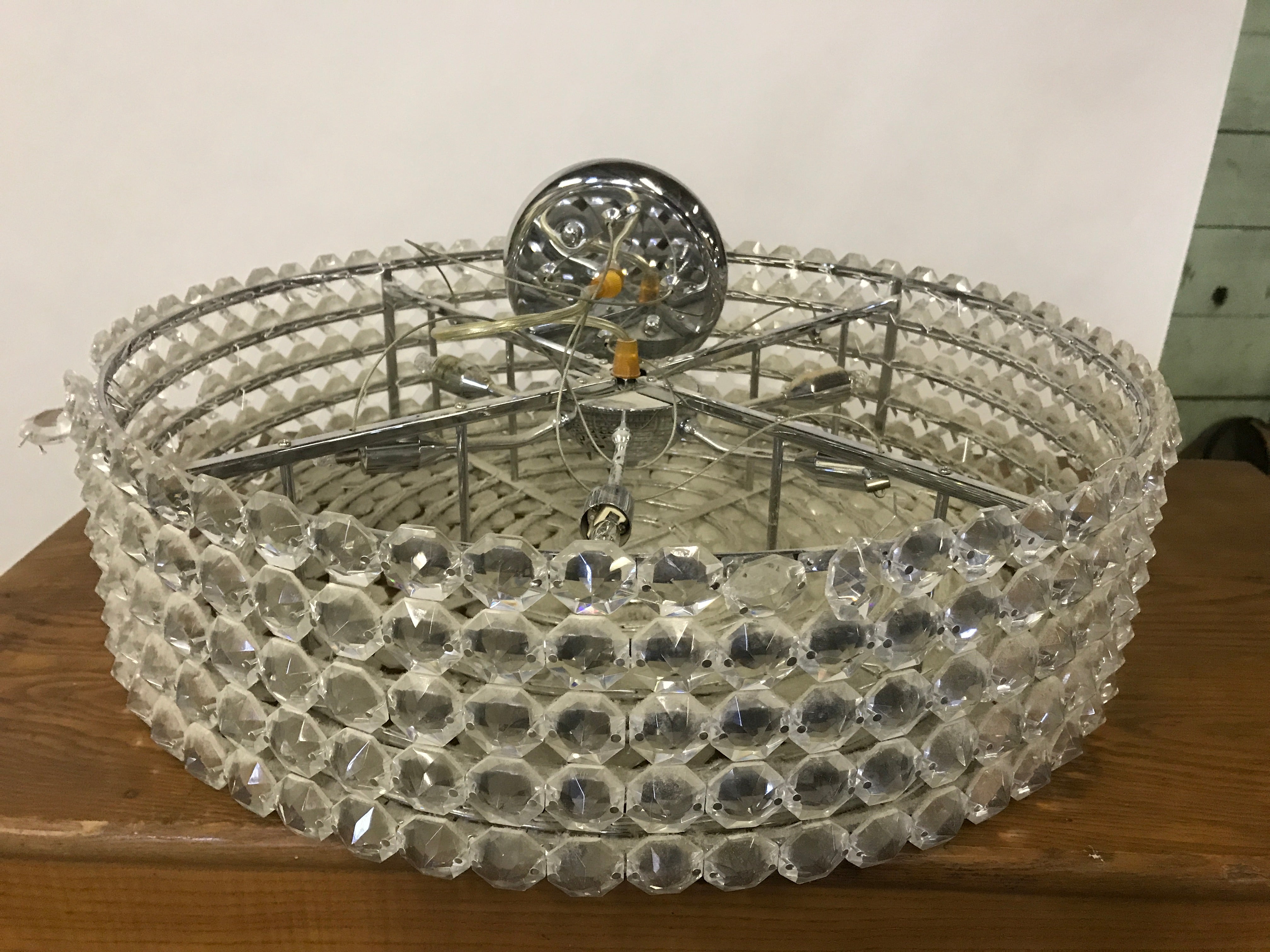 Crystal Pendant Light 21” Round