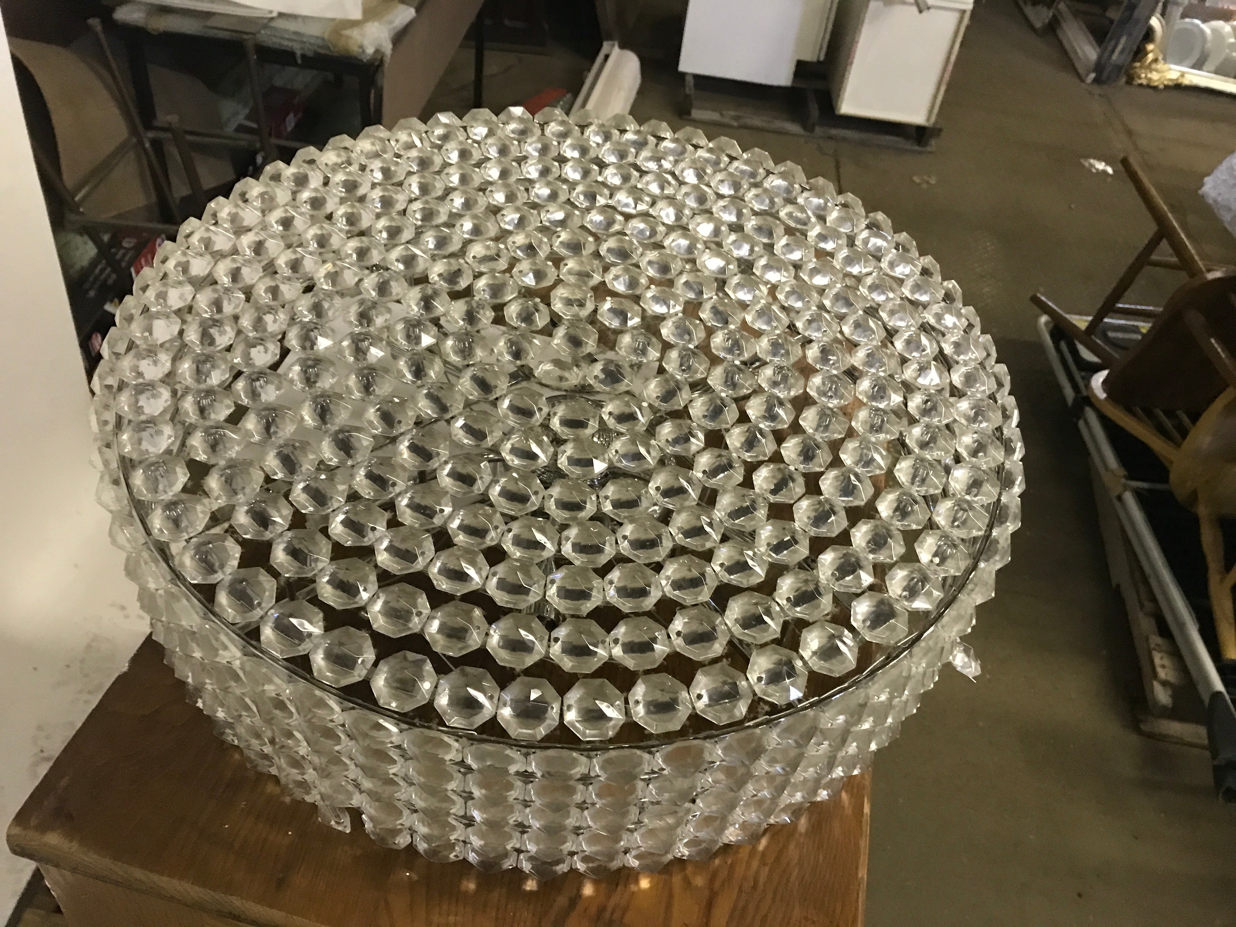 Crystal Pendant Light 21” Round