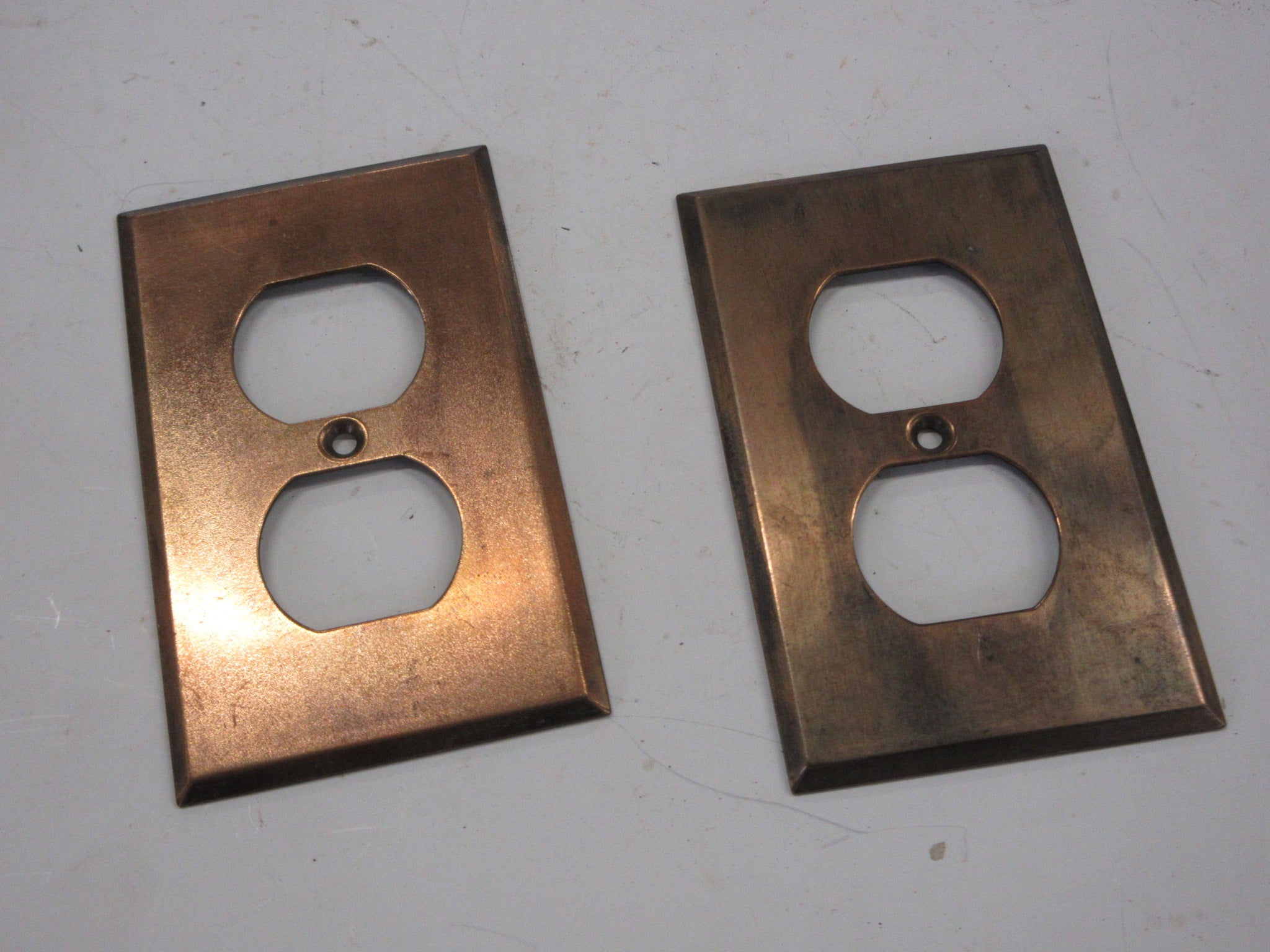 Vintage Brass Outlet Covers (Set of Two)