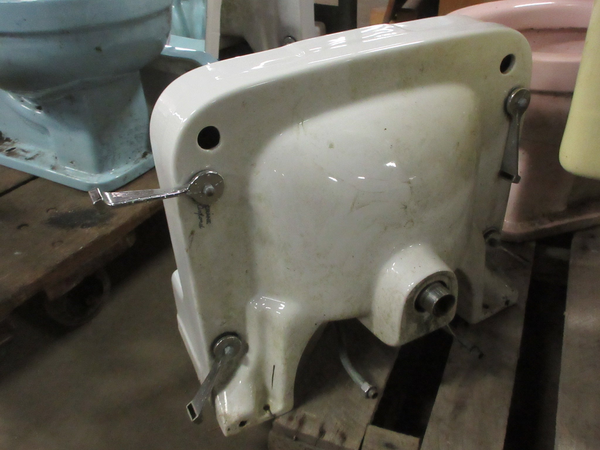 Wall Mount Sink with Towel Bar Arms