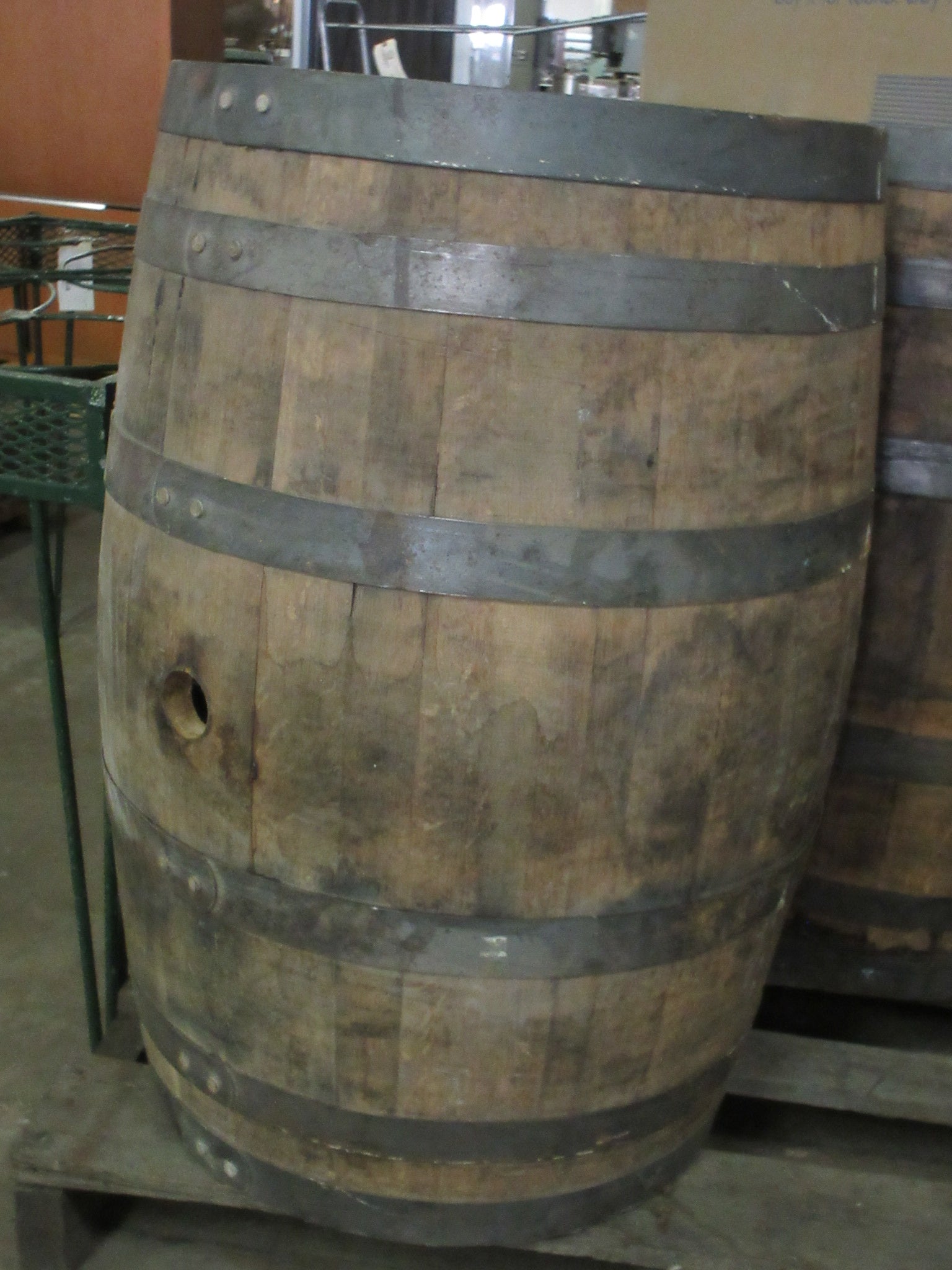 Wooden Whiskey Barrel