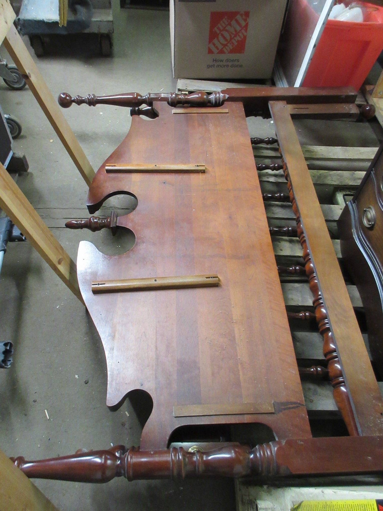 Queen Bedframe with Head and Footboard