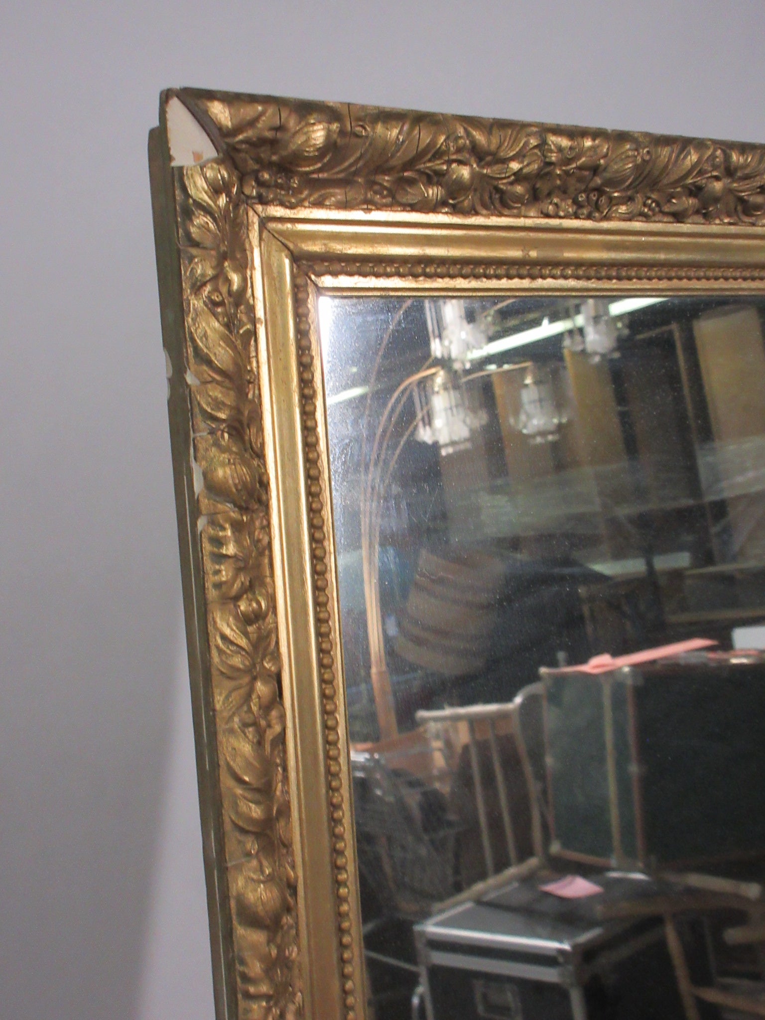 Gold Gallery Frame Mirror 36" x 52"