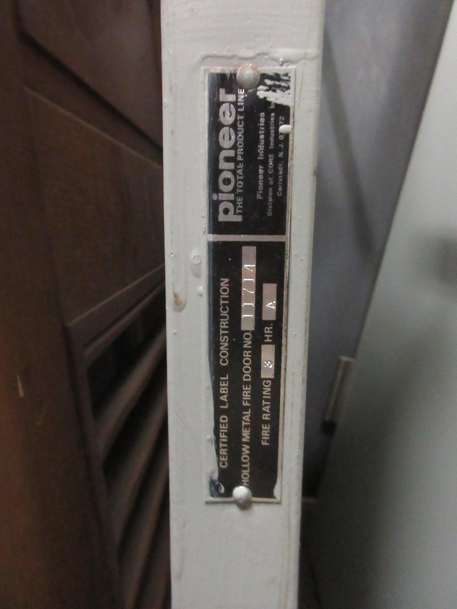 Pair of Metal Commercial 3 Hr. Fire Rated Push Doors (Set of Two)