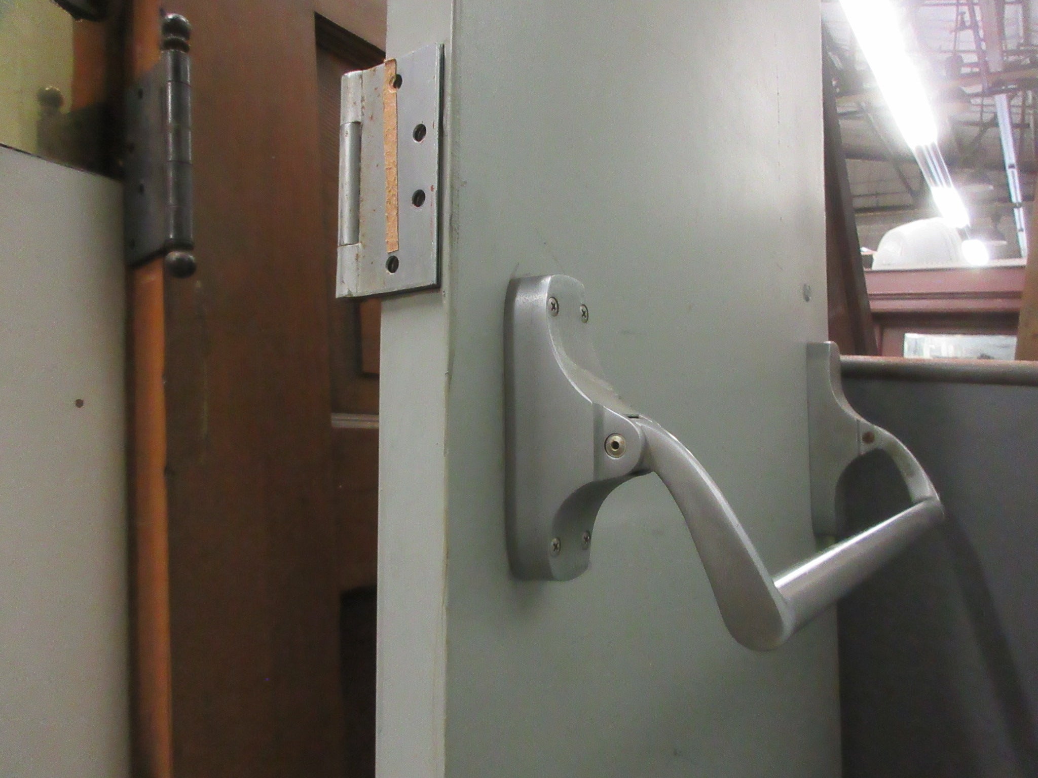 Pair of Metal Commercial 3 Hr. Fire Rated Push Doors (Set of Two)