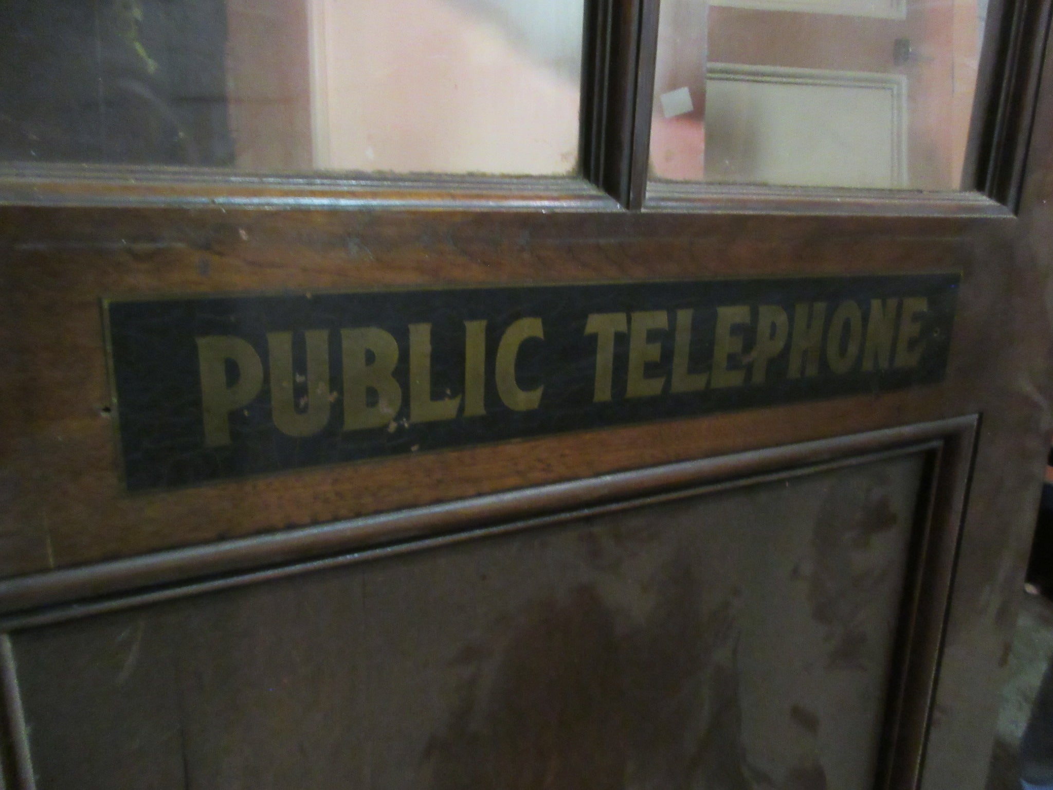 Vintage Six Lite Public Telephone Door