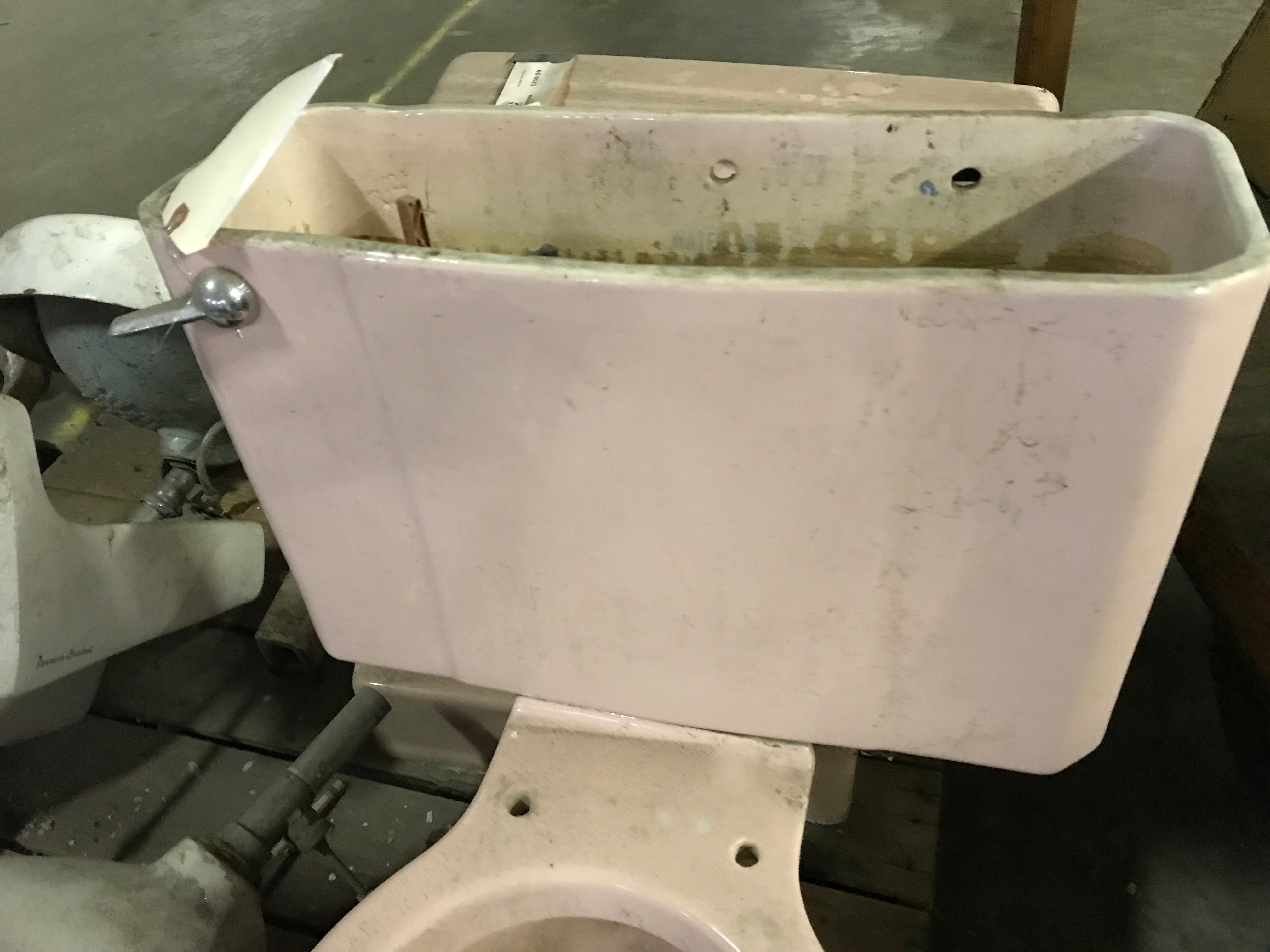Vintage Pink Toilet