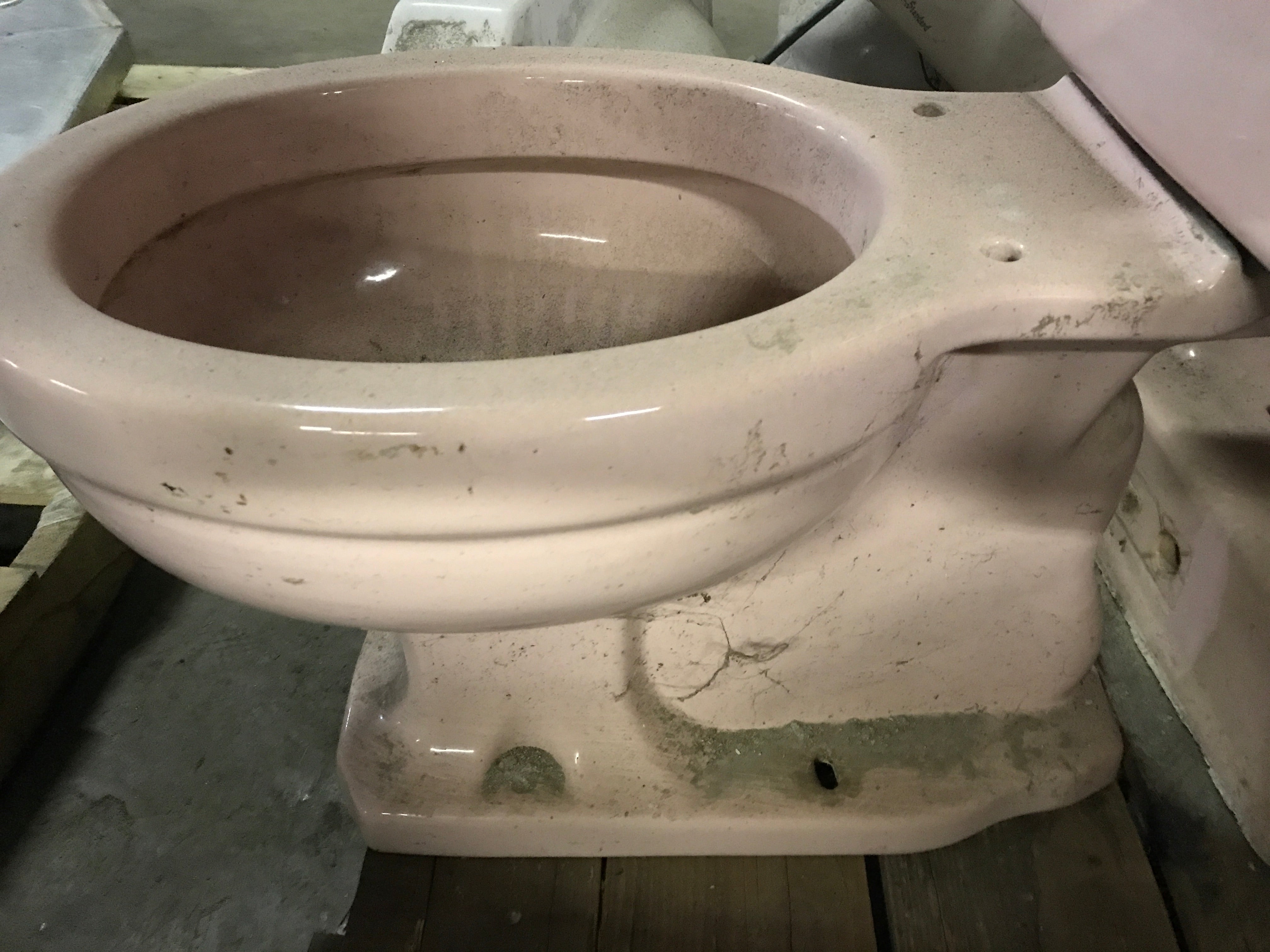 Vintage Pink Toilet
