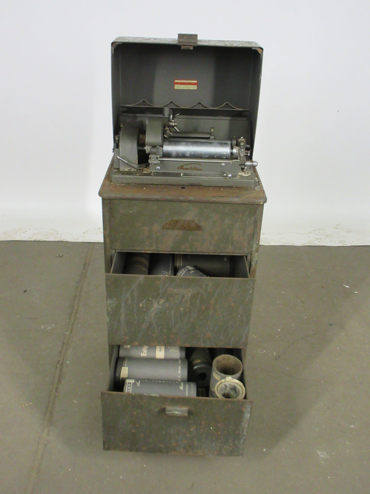 Antique Edison Ediphone Master Shaver Cabinet (As Is)