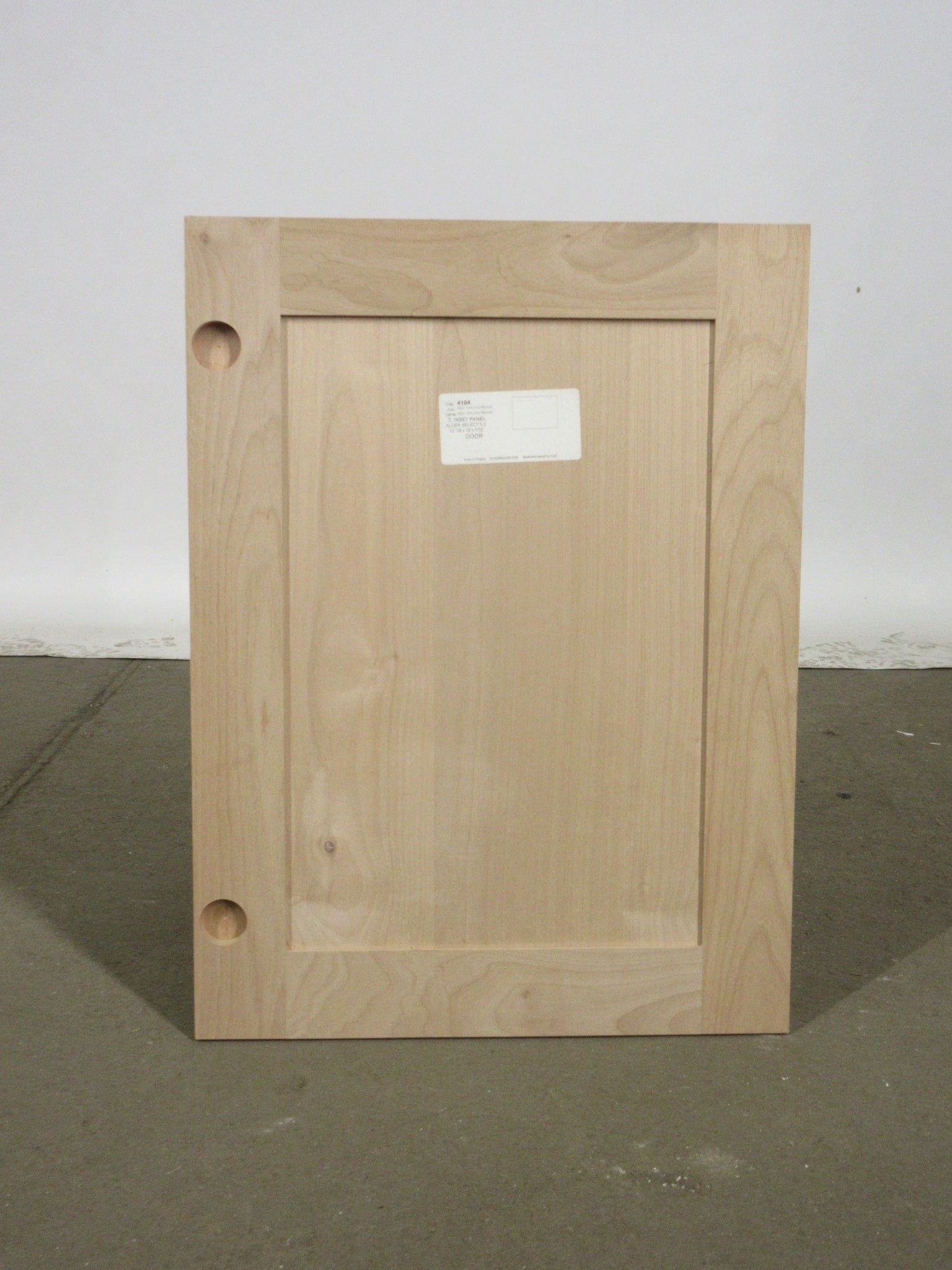 Unfinished Shaker Cabinet Door 17 1/2"W x 23 1/2"H