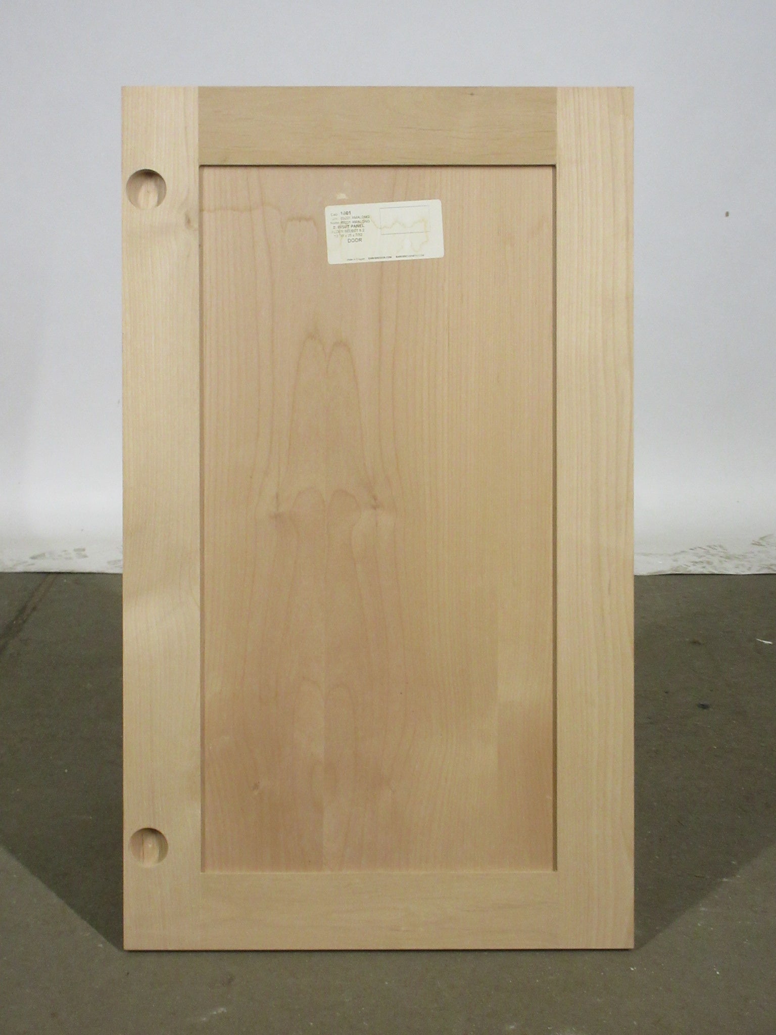 Unfinished Shaker Cabinet Door 17 1/2"W x 29 1/2"H