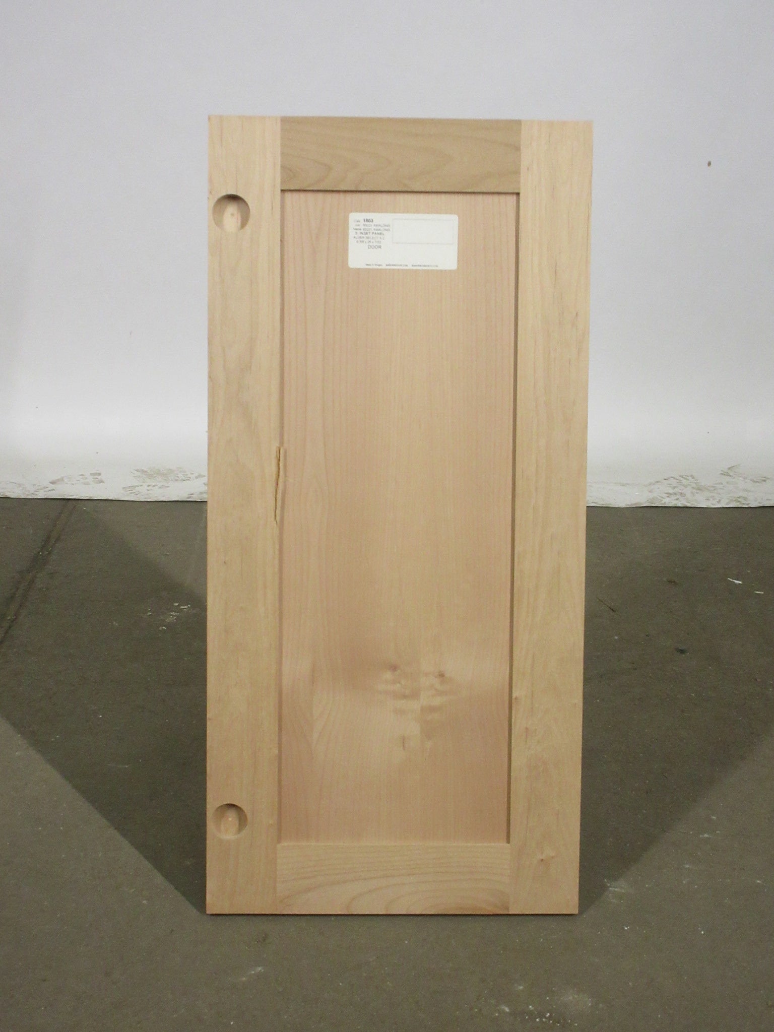 Unfinished Shaker Cabinet Door 14"W x 29 1/2"H