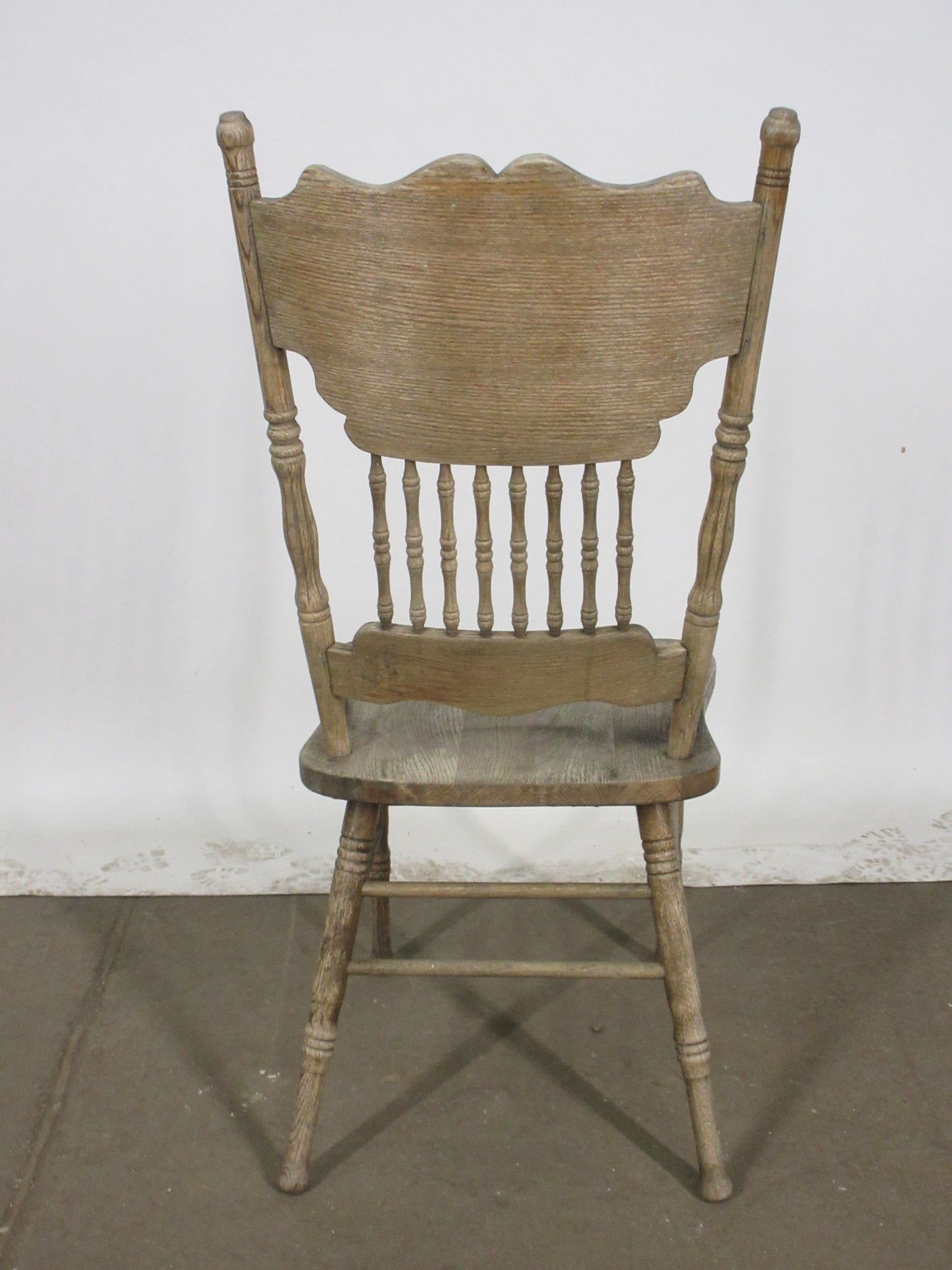 Carved Spindle Back Chair