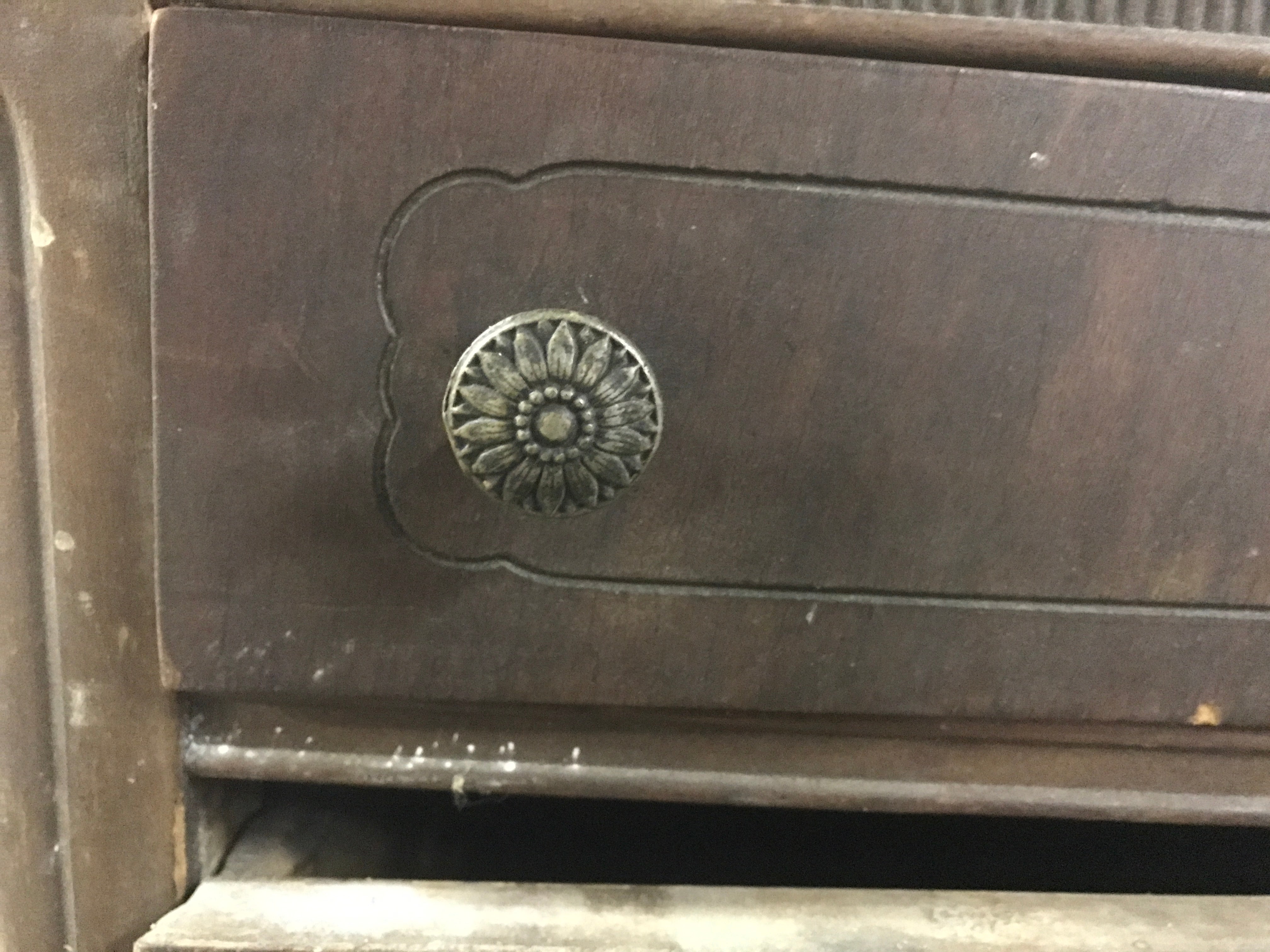 Four Drawer Vintage Dresser 48x21x34