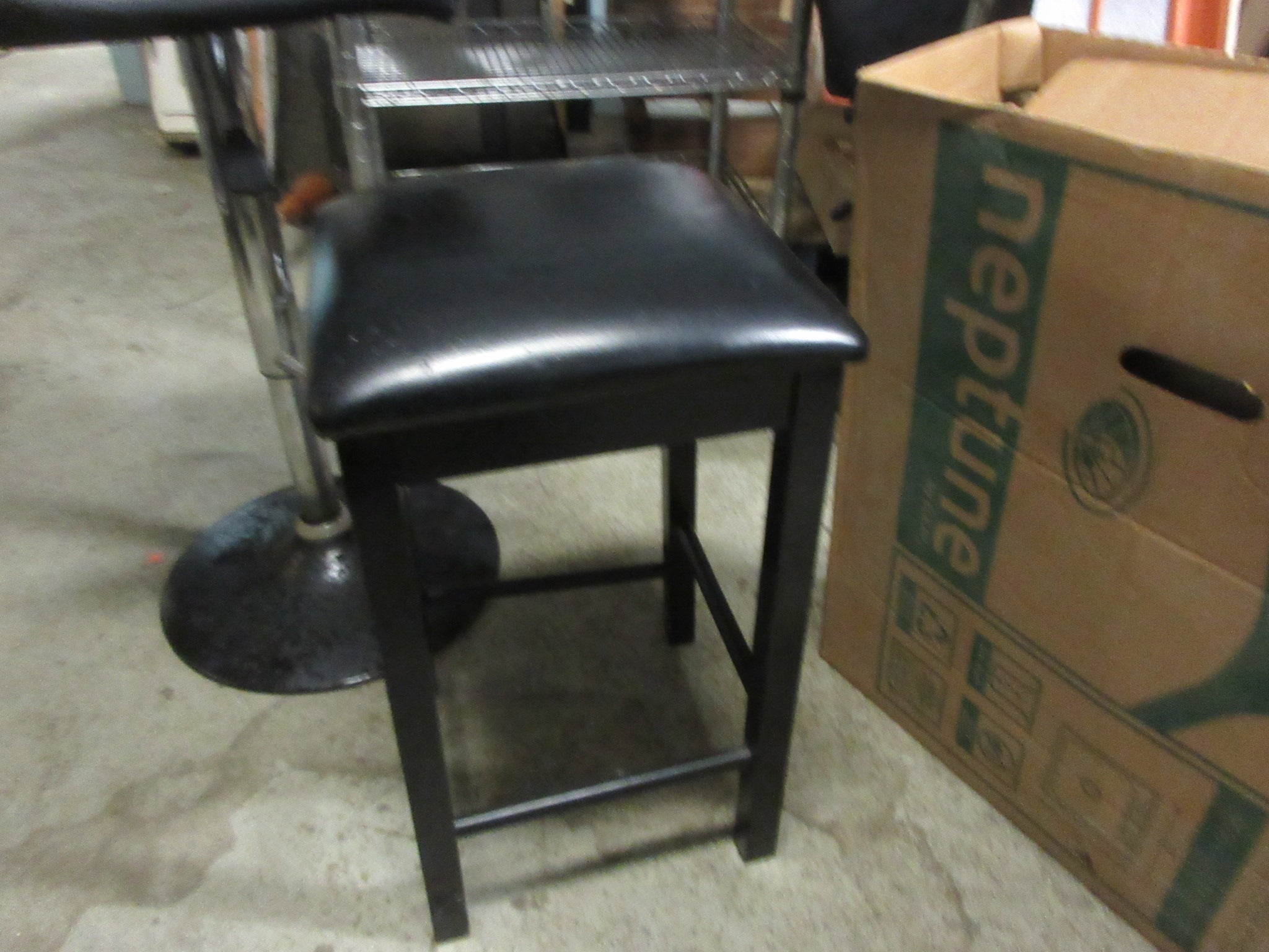 Black Stool. 23” h