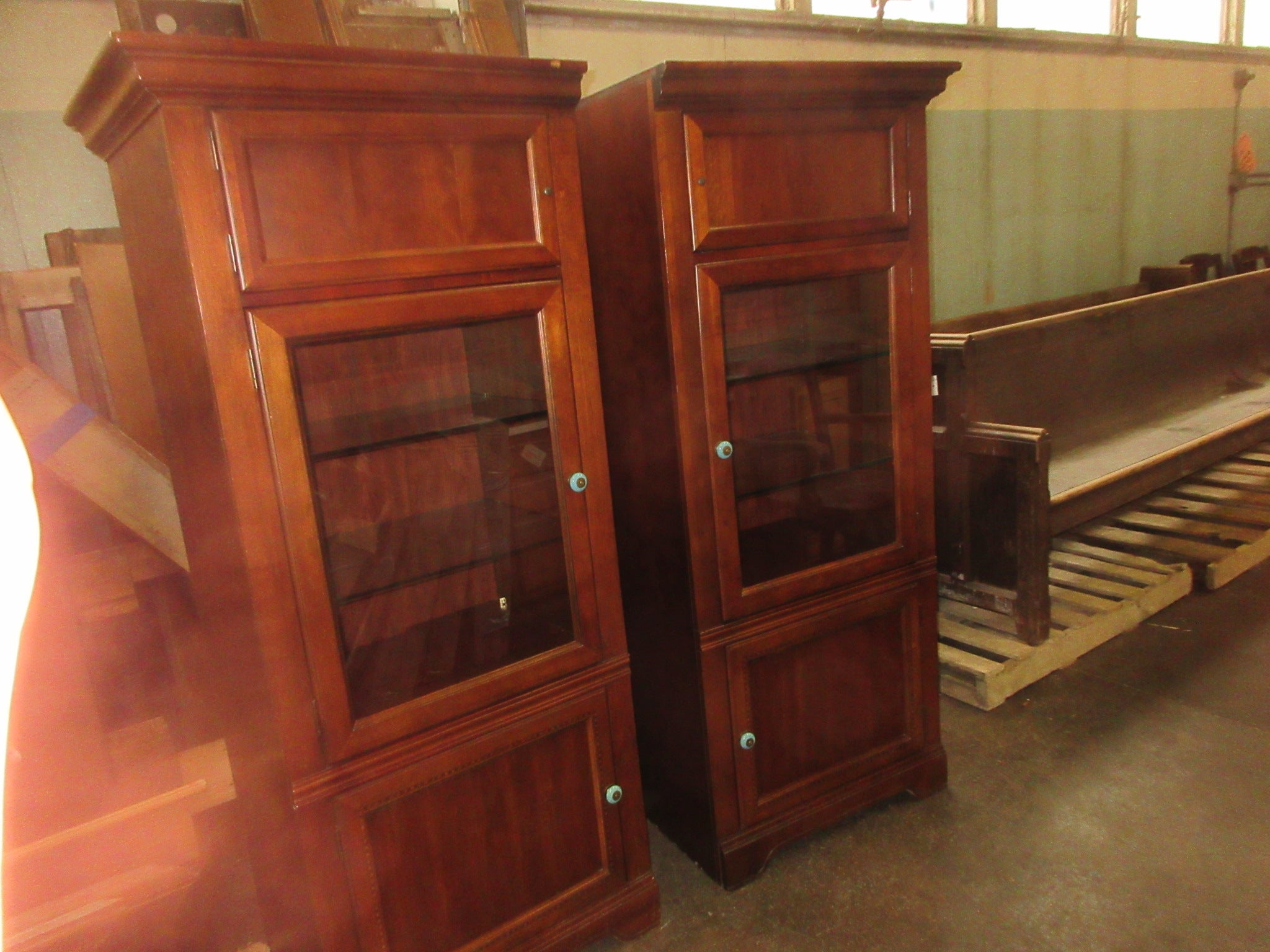 Set of 2 Entertainment Center Cabinets