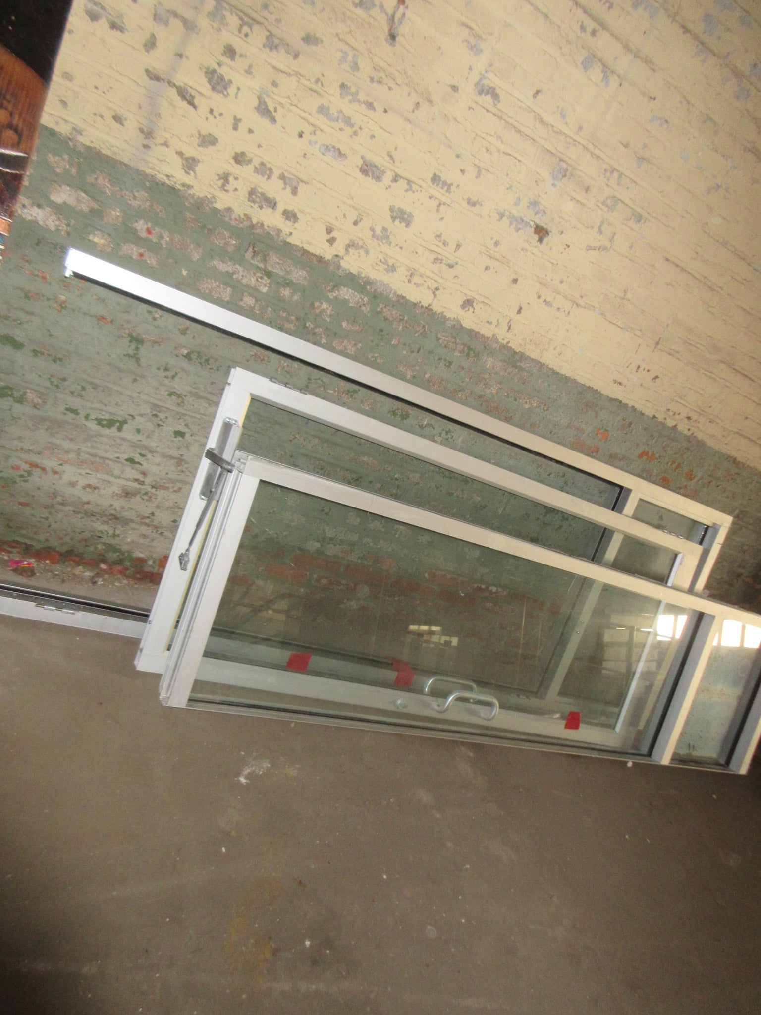 Commercial Aluminum Glass Entry Door with Transom & Sidelight – Complete Storefront Unit