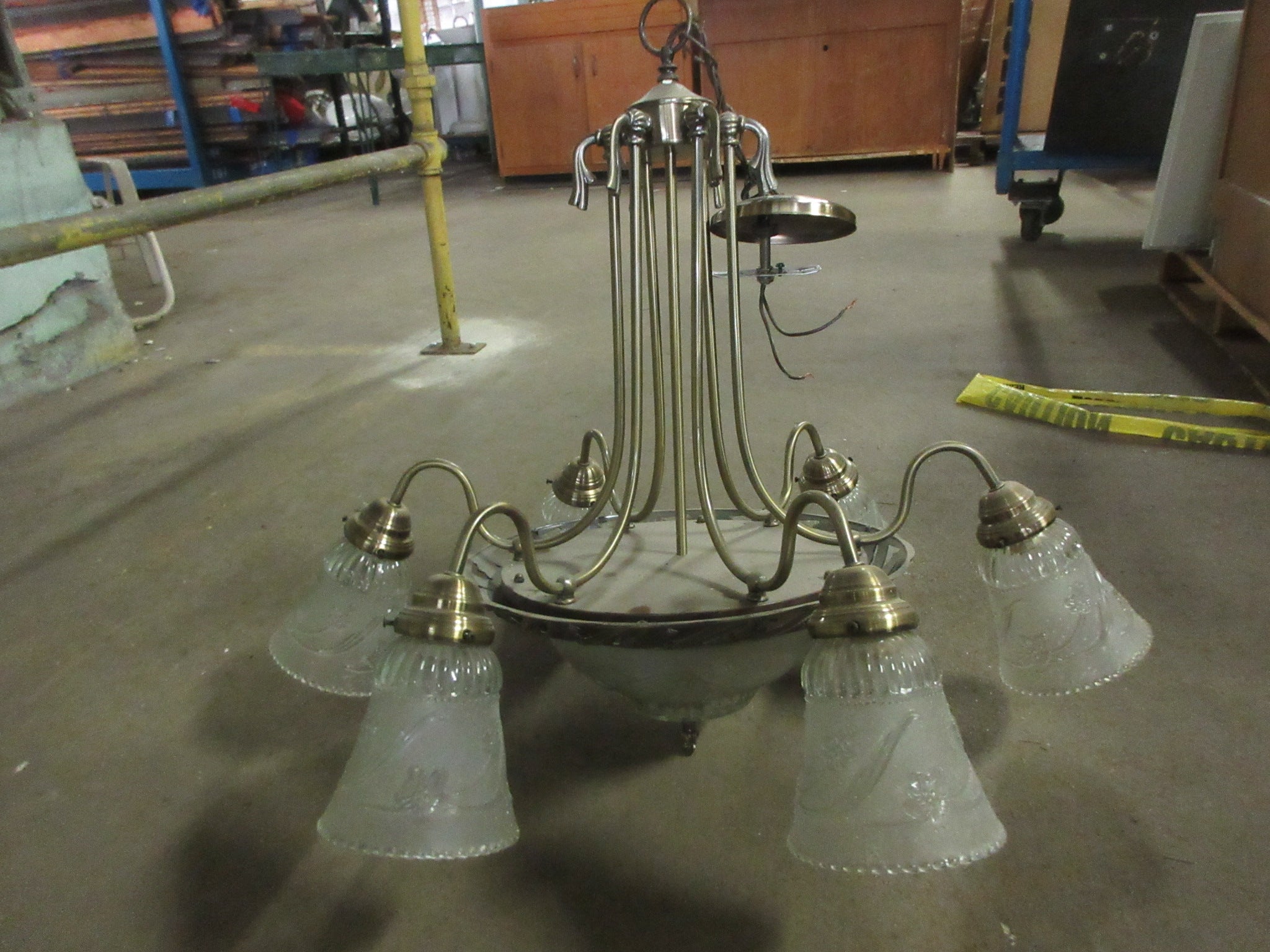 Six Pendant Ceiling Mount Light Fixture