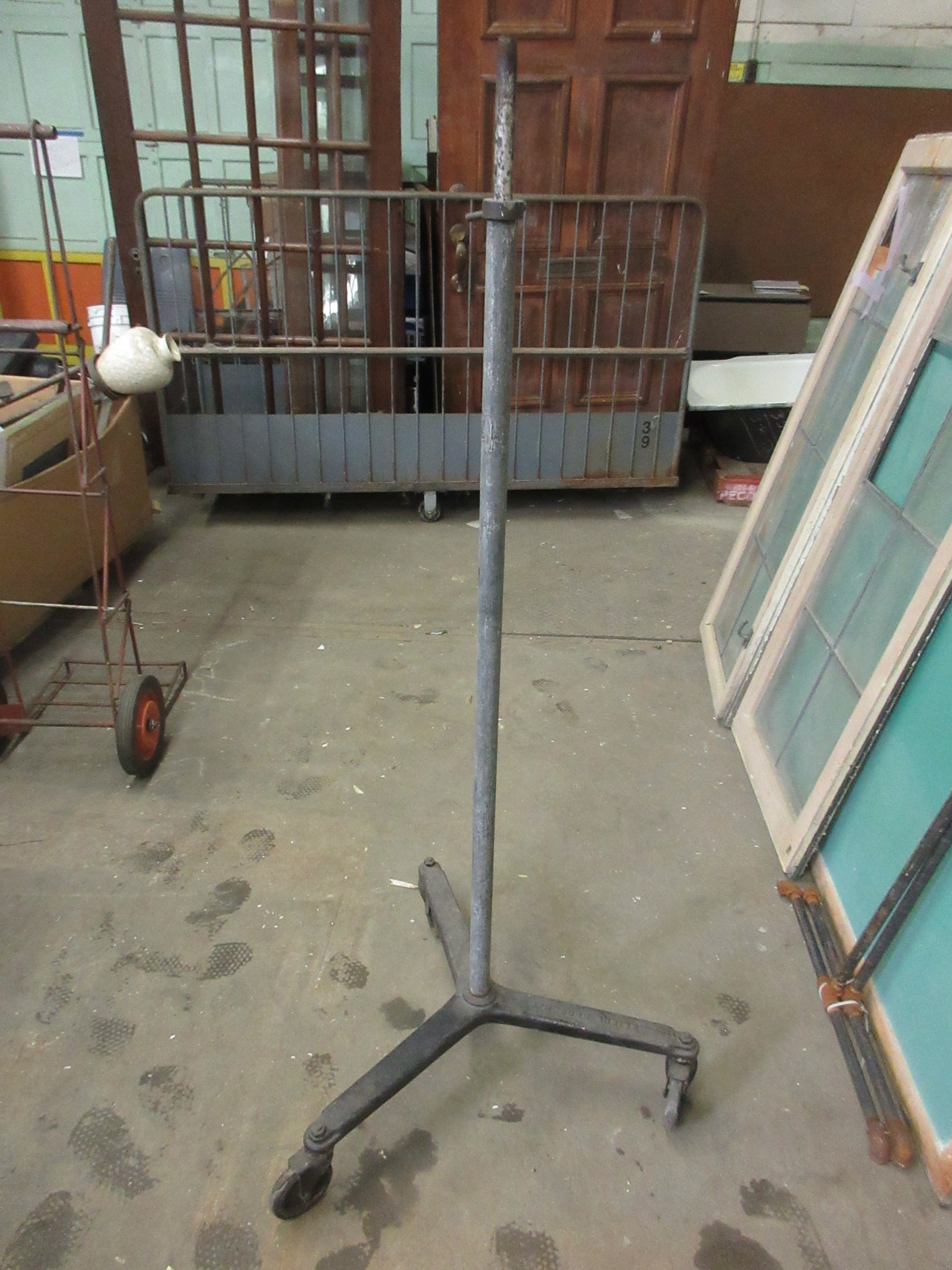 Iron Stand on Wheels