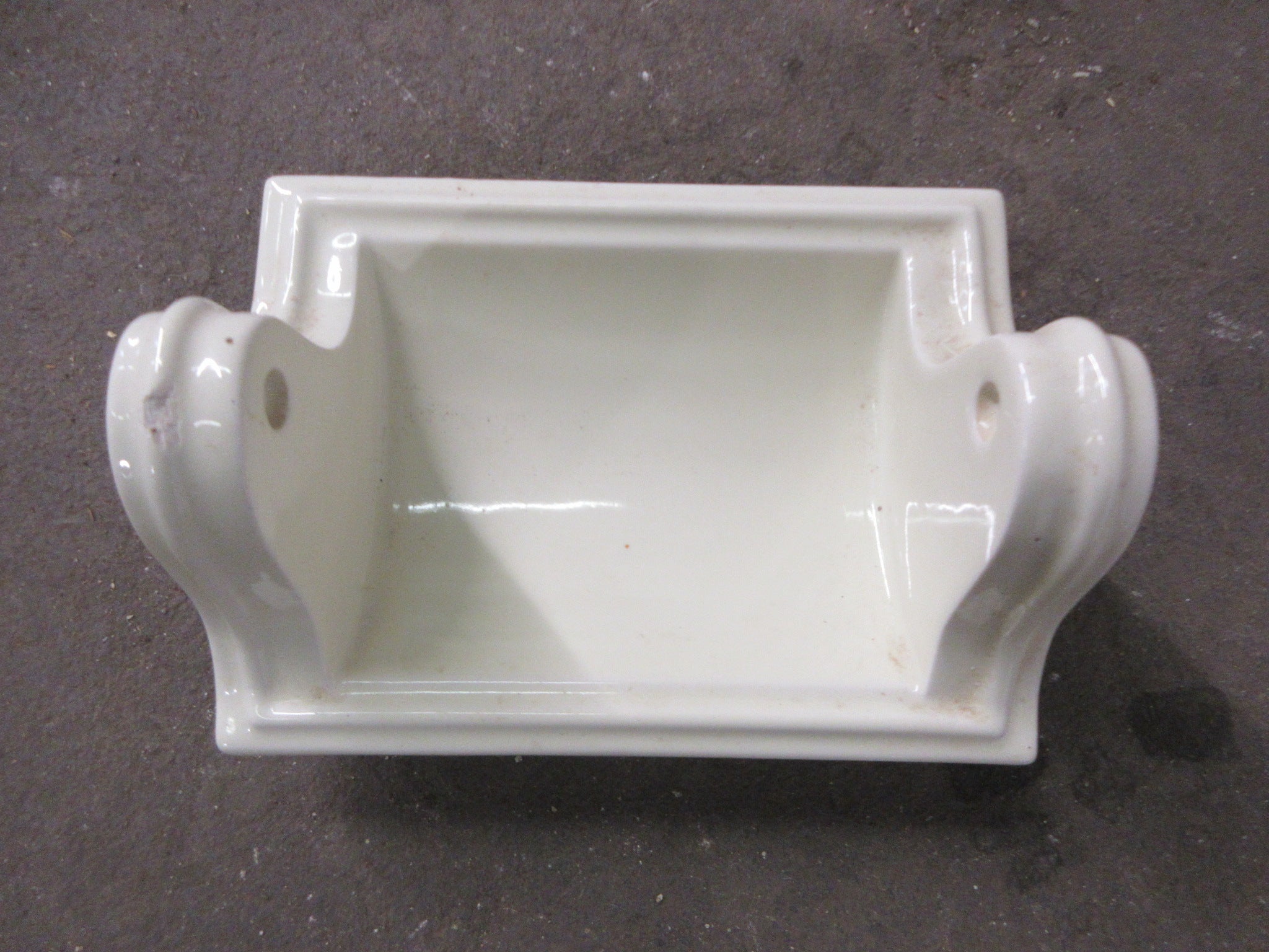 Porcelain Toilet Paper Holder Ceramic Wall Mount White