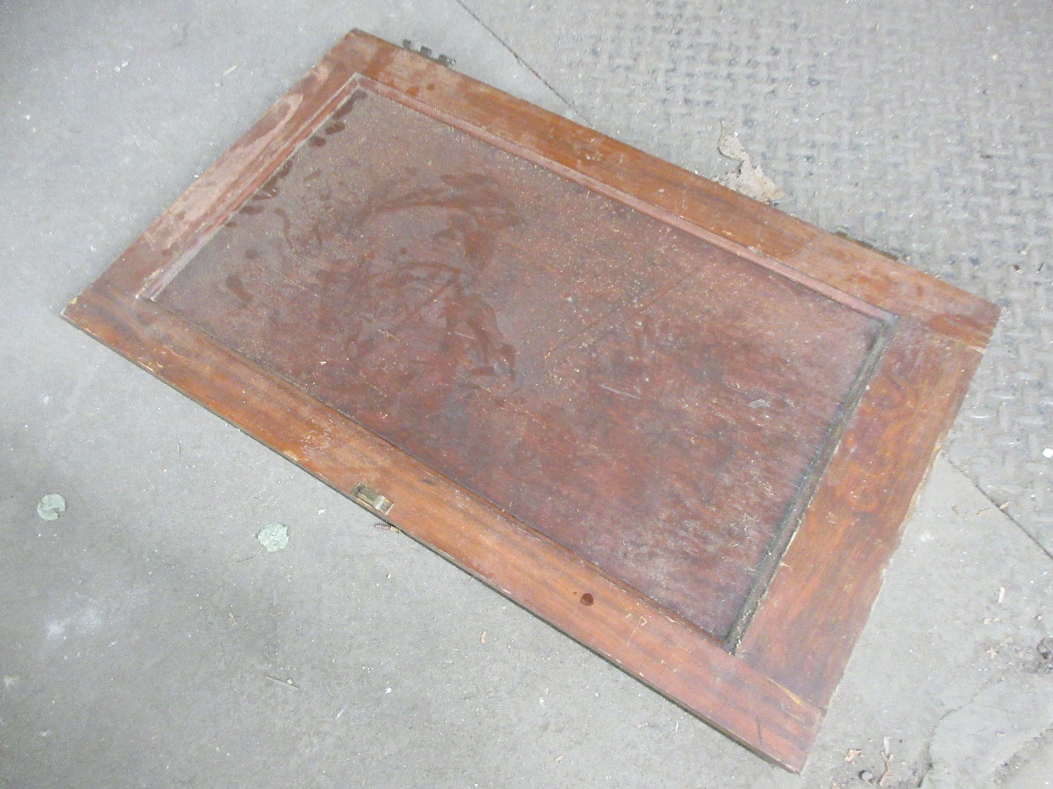 Right Cabinet Door with Brass Hardware