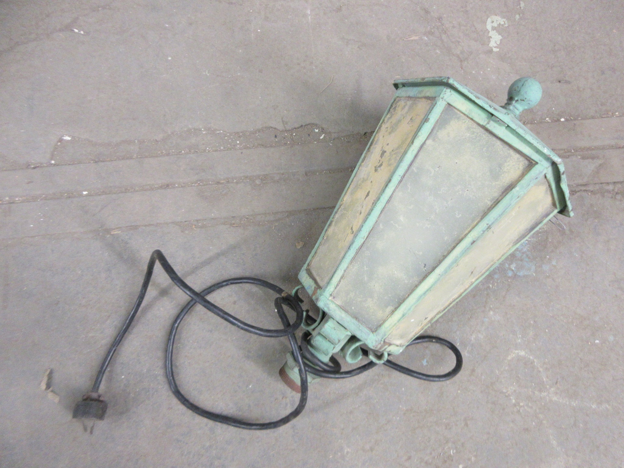 Antique Metal Plug-In Lantern