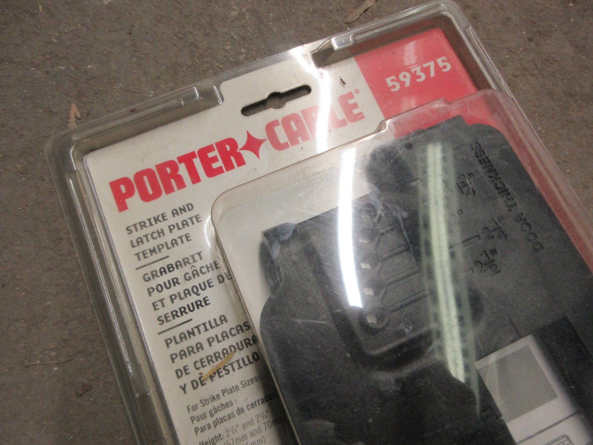 Porter Cable Strike/Latch Template