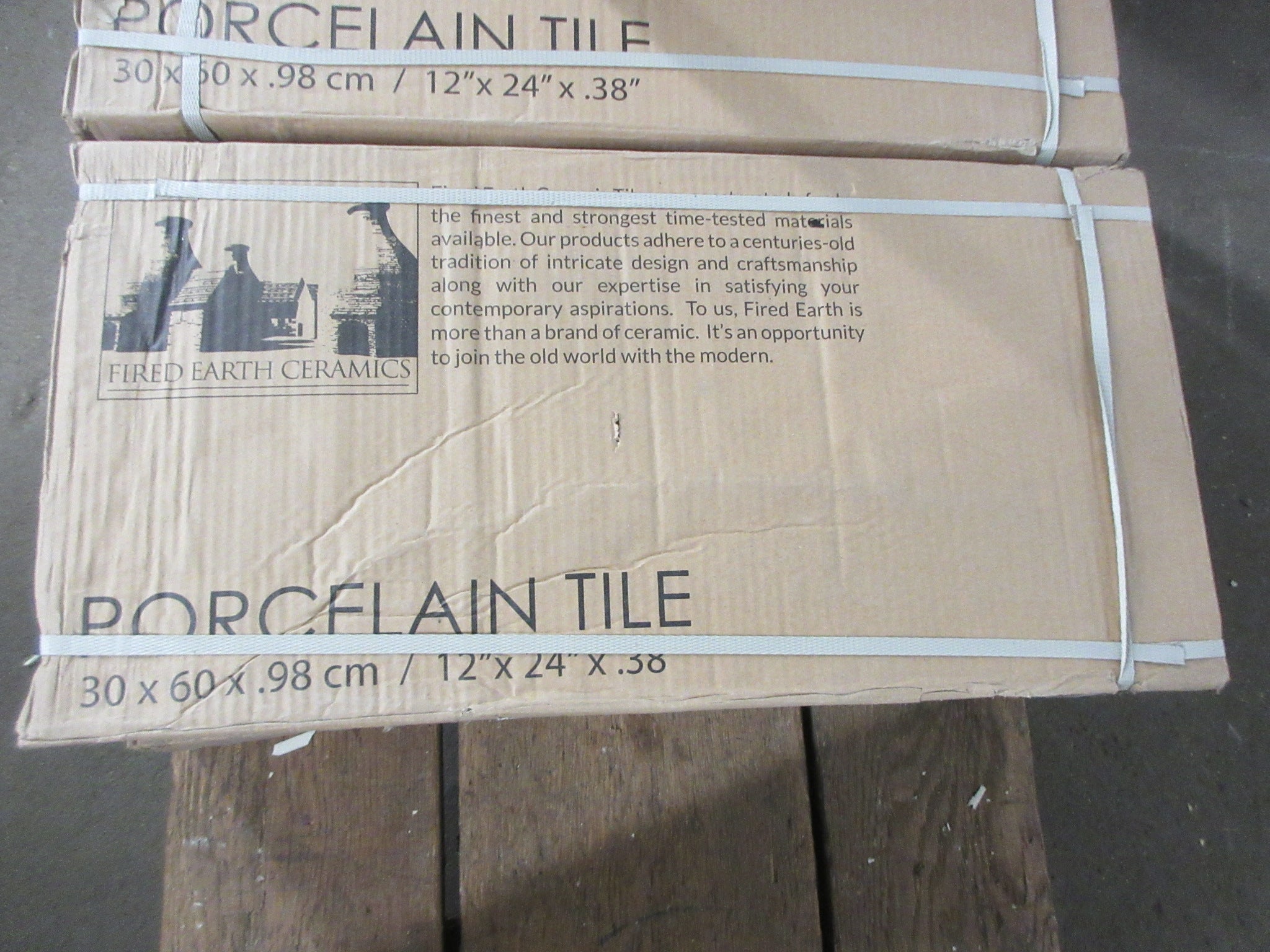 Fired Earth Ceramics Ivory Porcelain Tile (12x24")