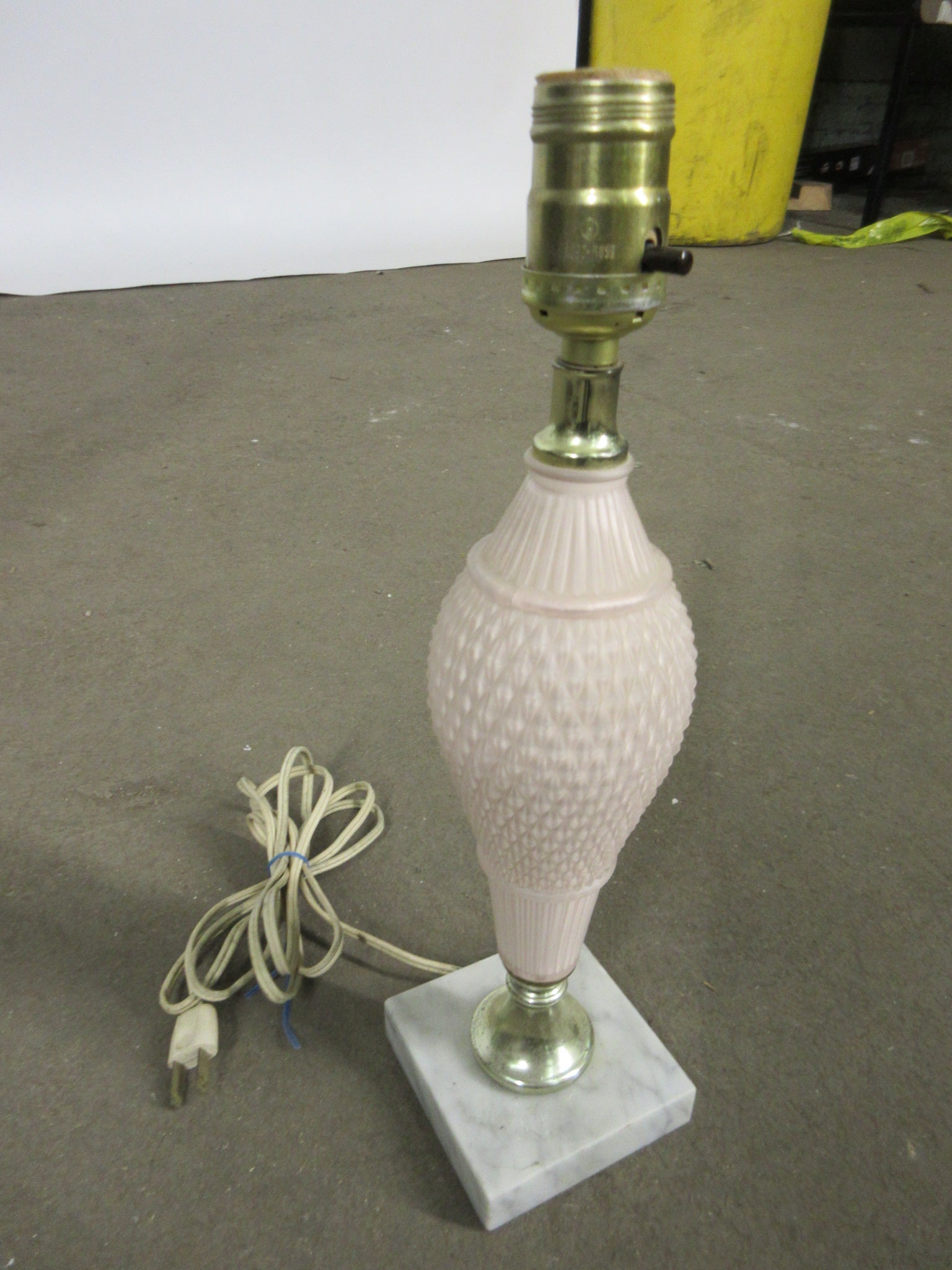 Pink Glass Lamp
