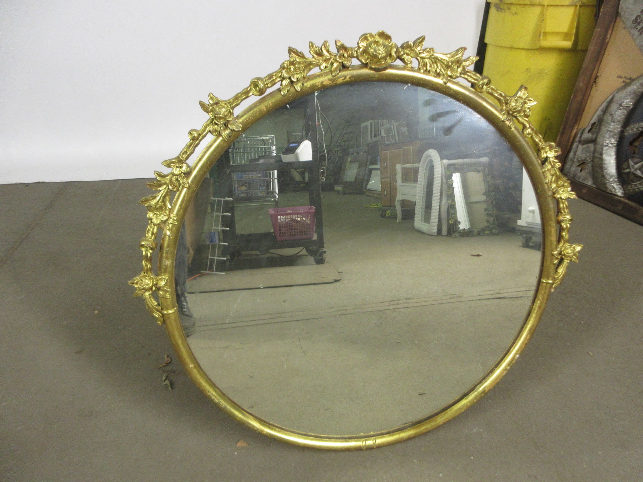 Gold Circle Mirror