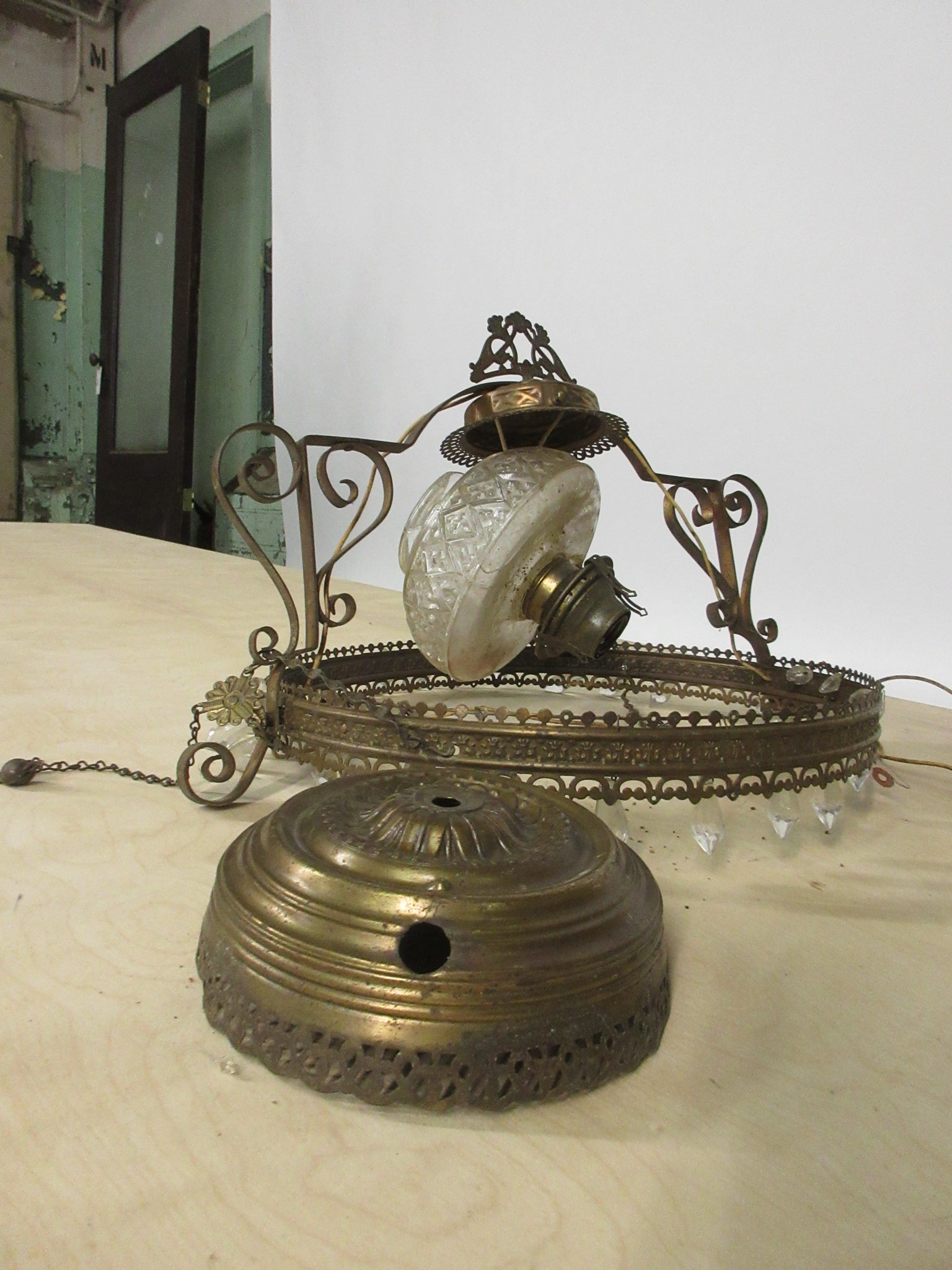 Vintage Light Fixture for Parts