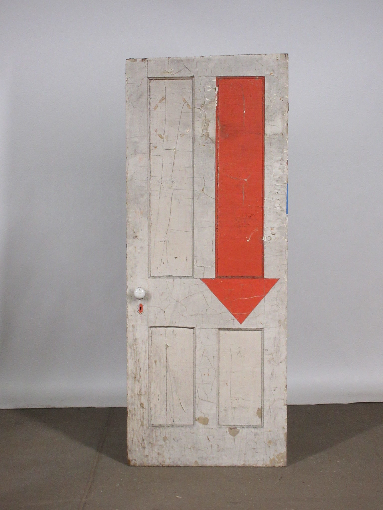 Four Panel Interior Door with Arrow
