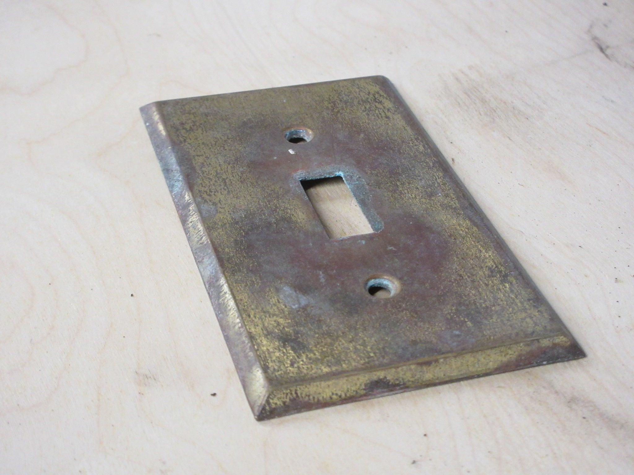 Vintage Brass Switchplate