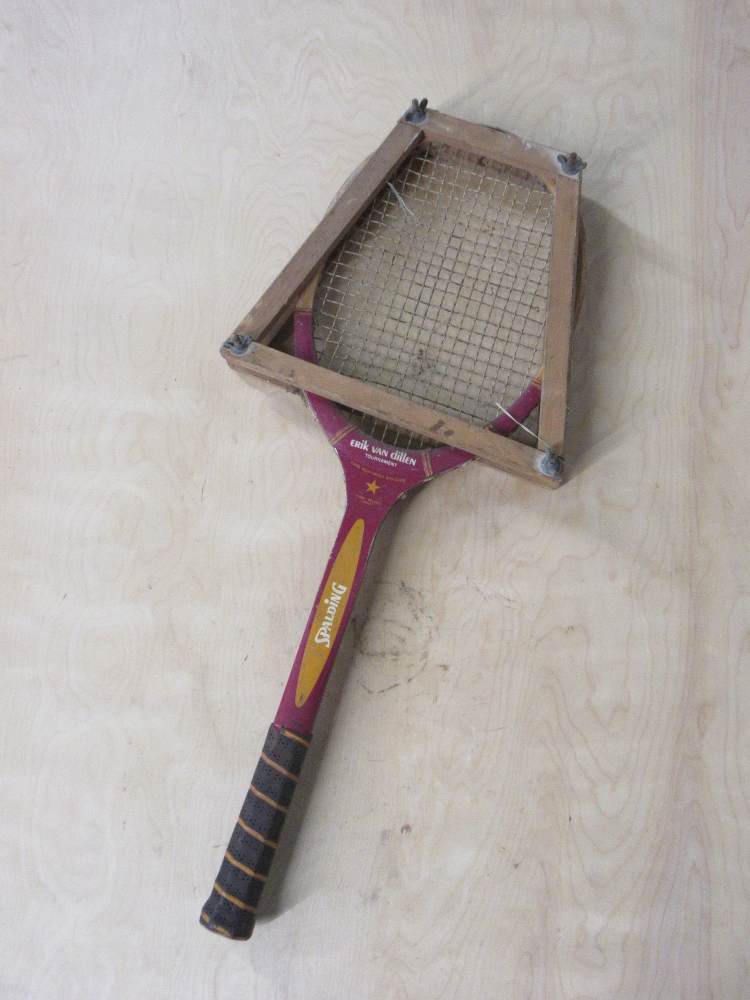 Vintage Wooden Tennis Racket