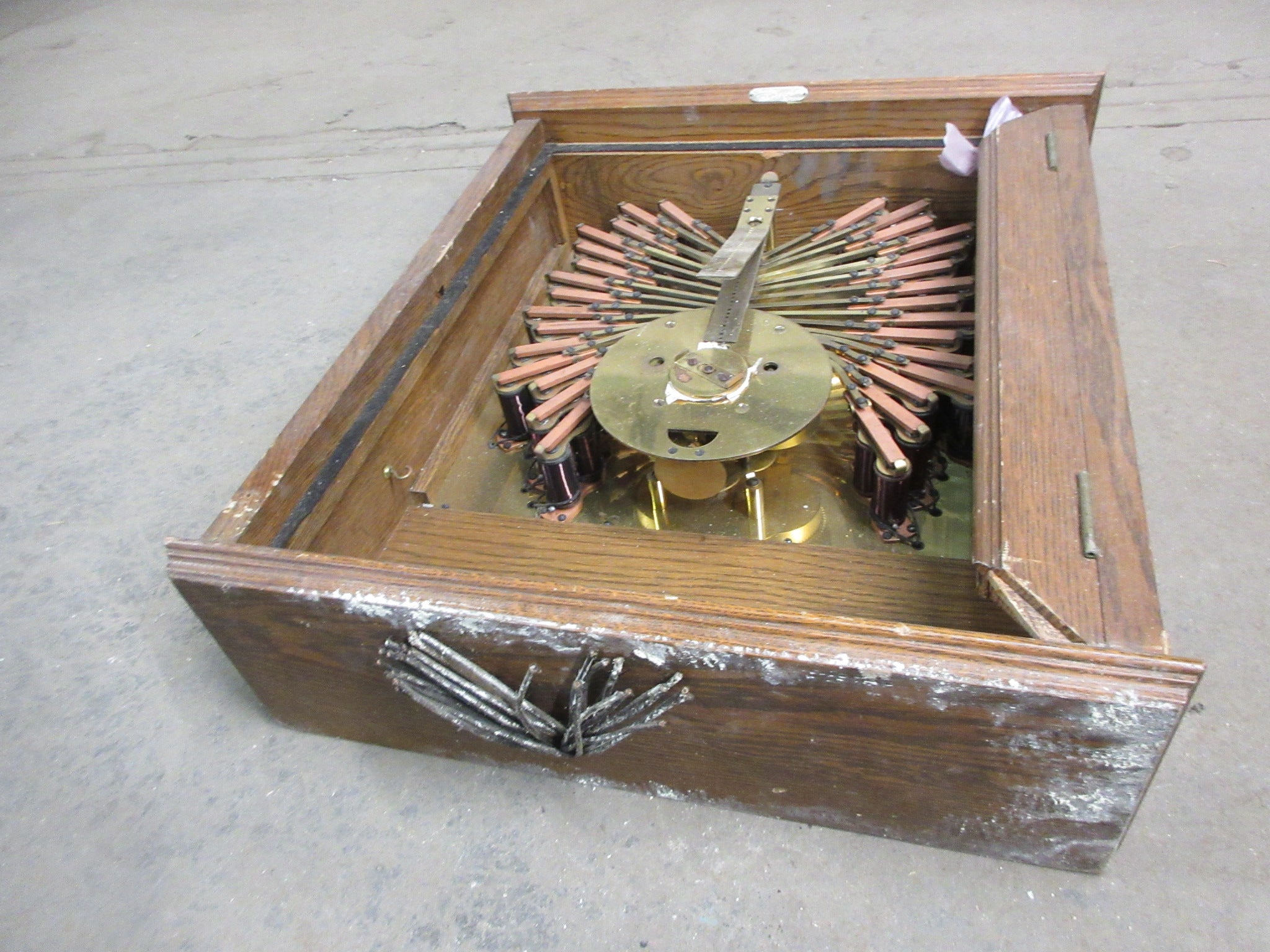 Antique Holtzer Magneto Clock Base (As Is)