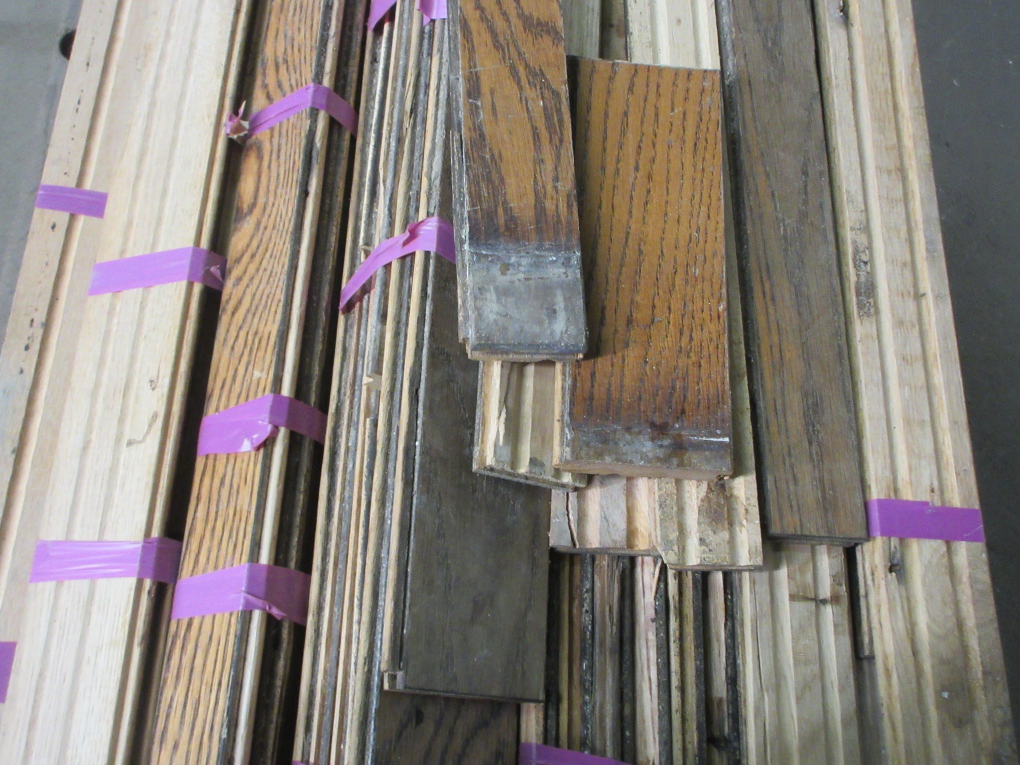 Lot of 300 sq ft Reclaimed Oak Flooring
