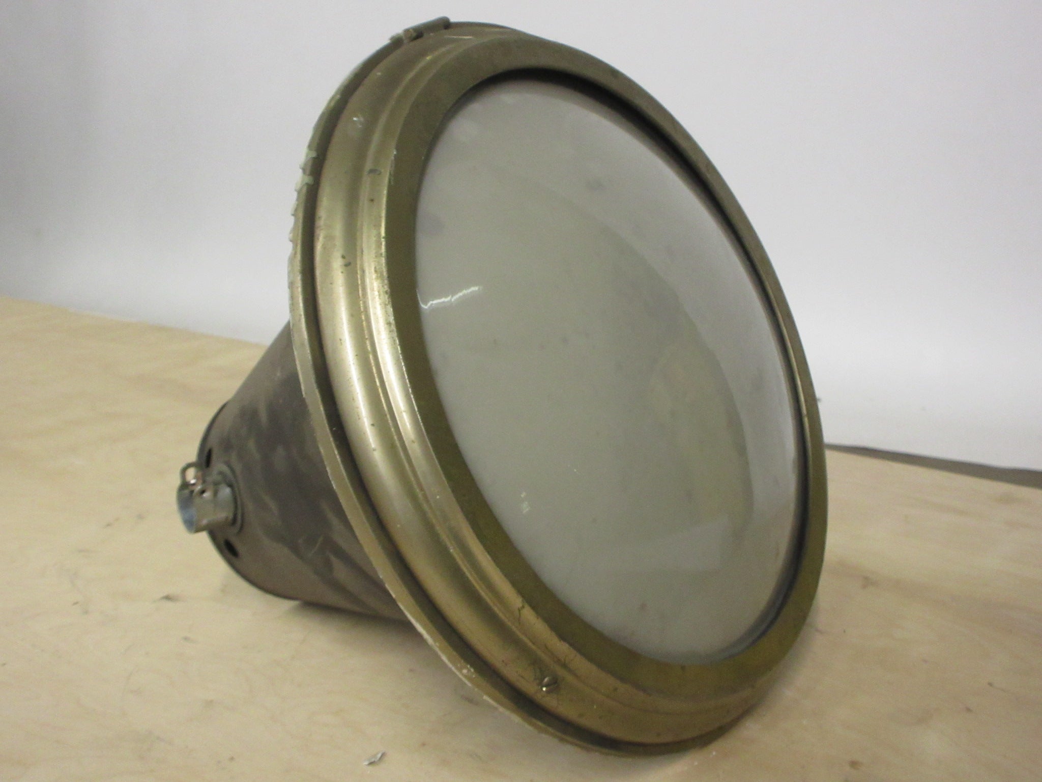 Brass Accent Industrial Light