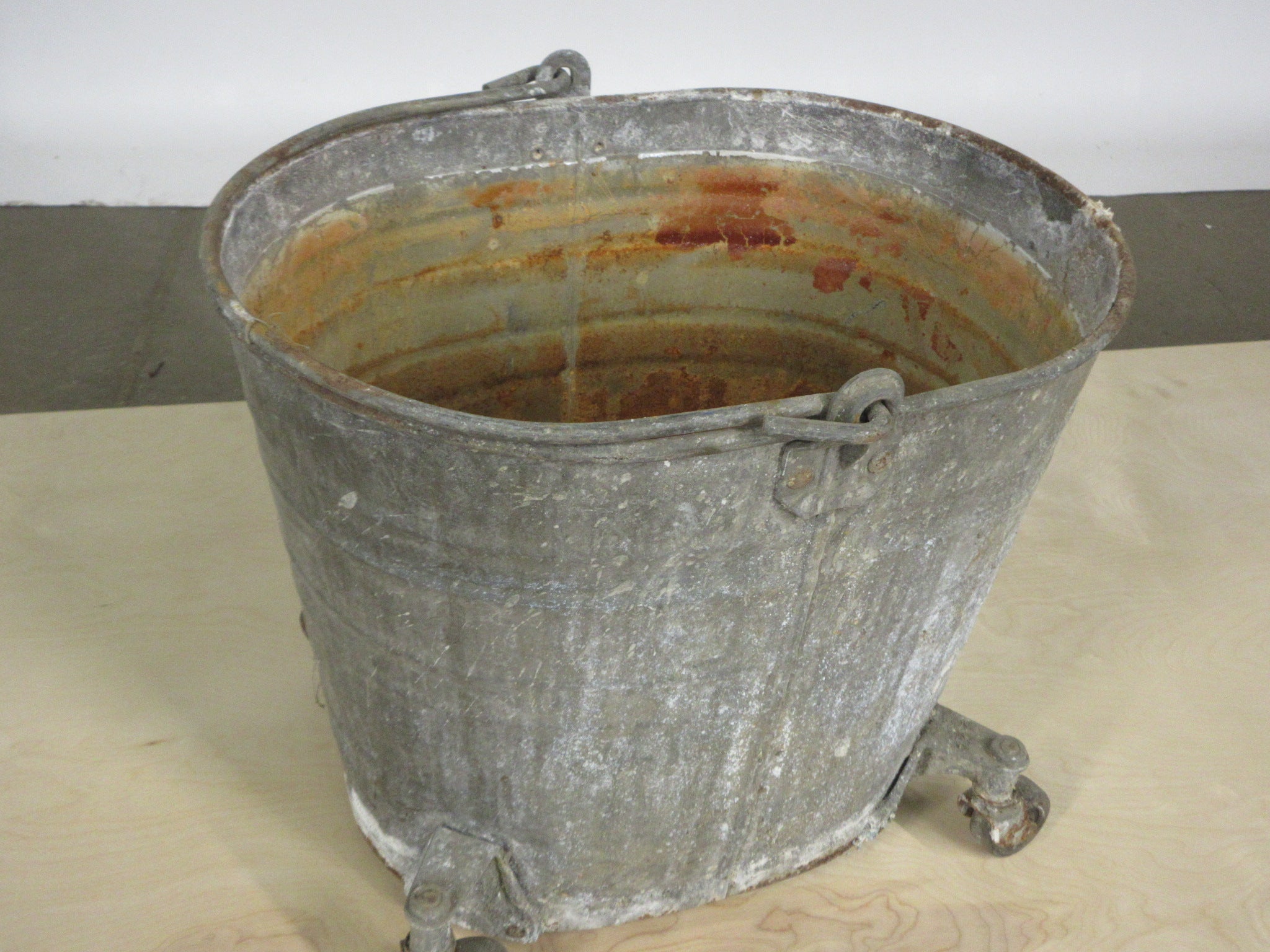Vintage Metal Mop Bucket
