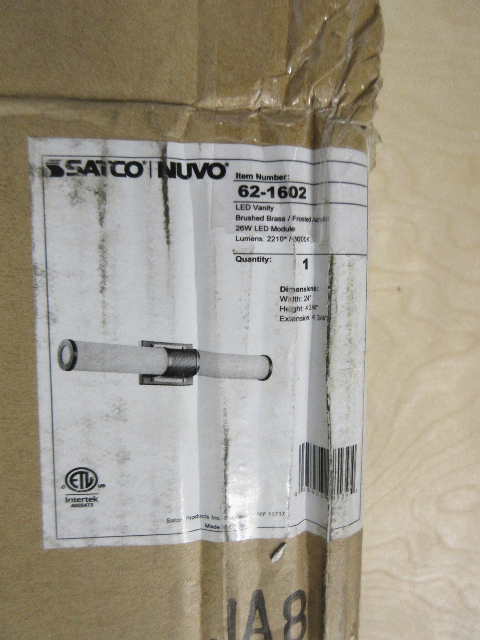 Nuvo Caper Bathroom Bar Light 62-1602