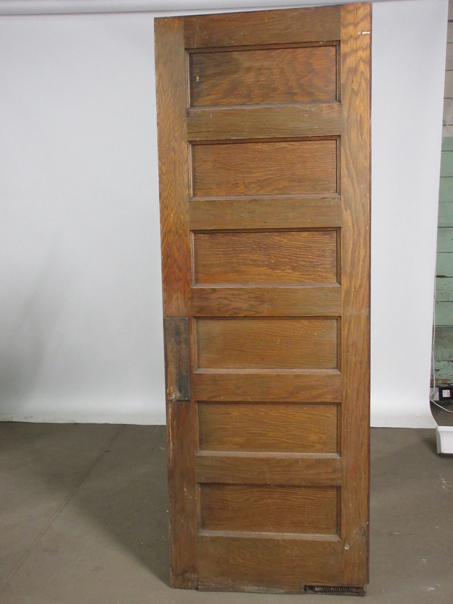 Antique Six Panel Swinging Service Door